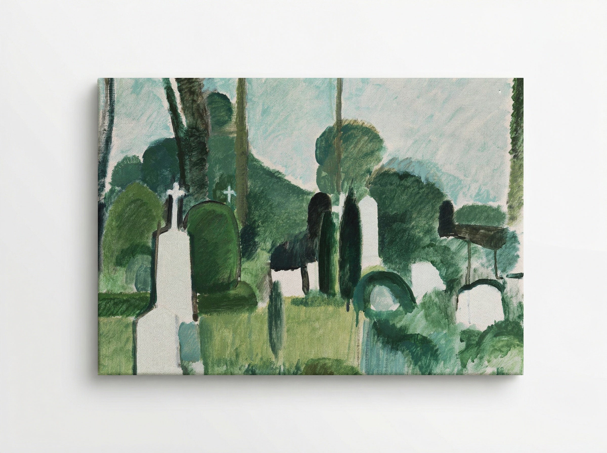 The Cemetery in Svanninge - Harald Giersing - Canvas