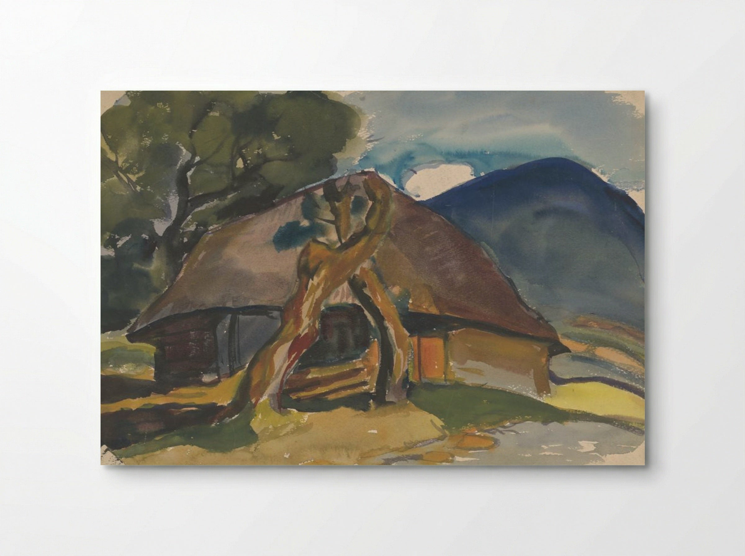 Cottage Below the Mountains - Zolo Palugyay - Poster