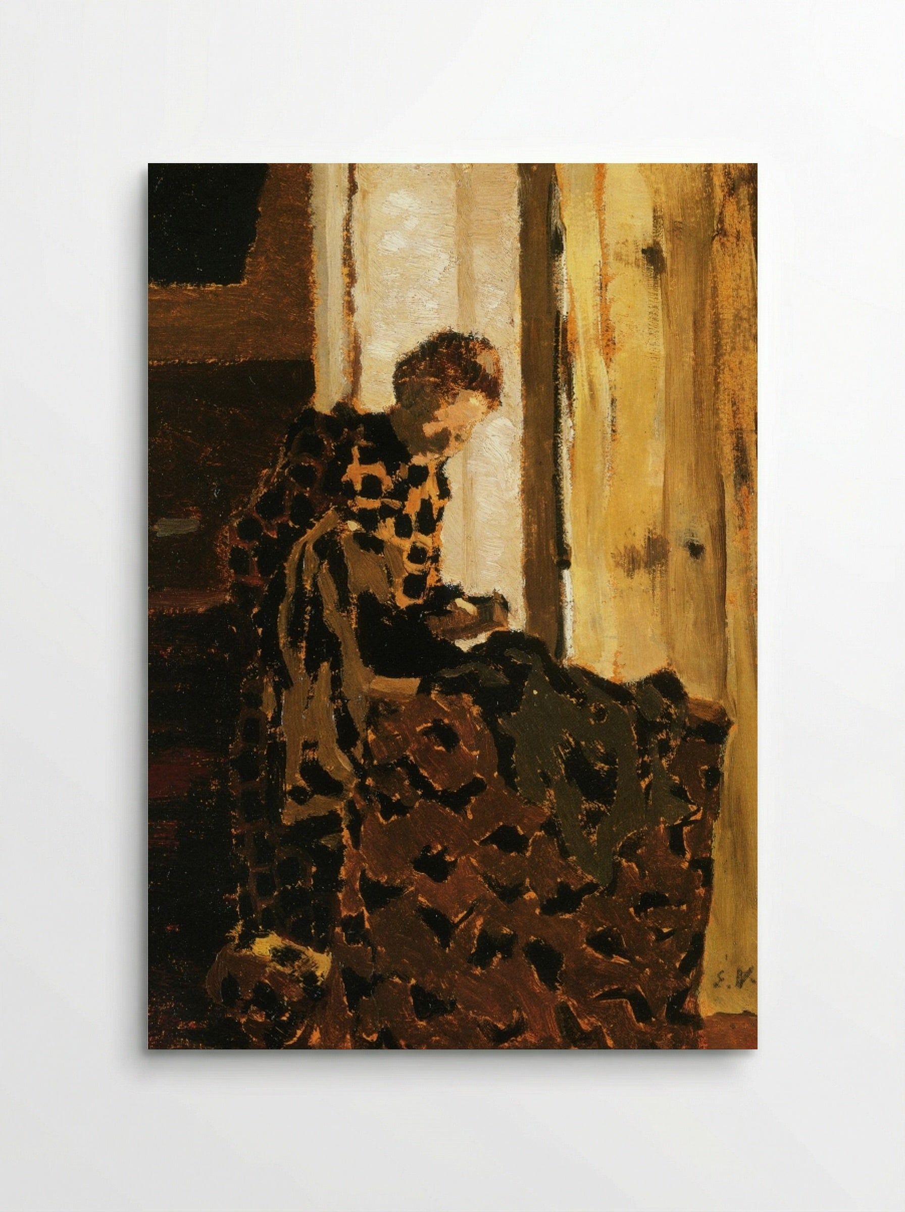 Woman Brushing a Garment - Édouard Vuillard - Poster