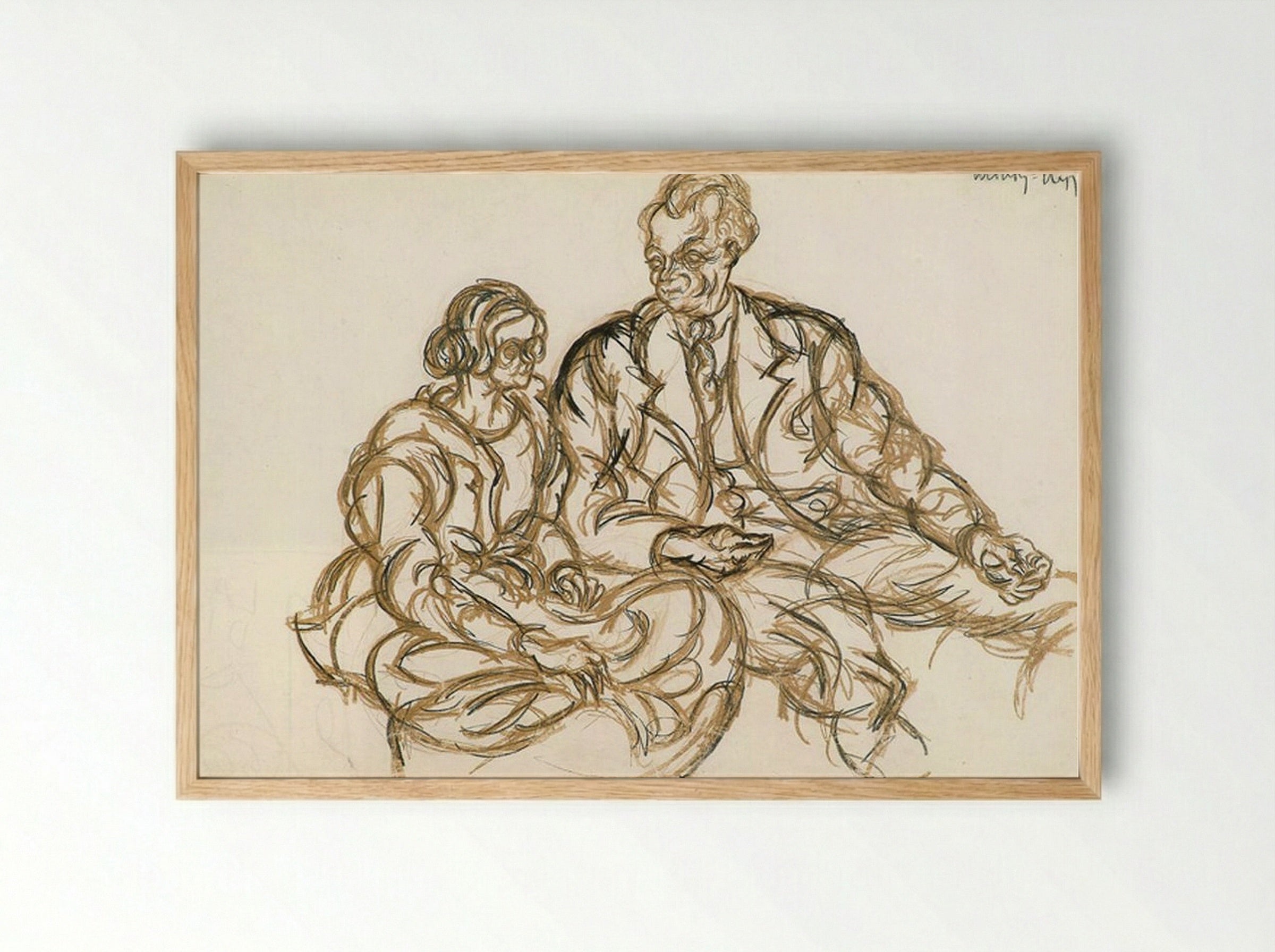 Figurative Composition - László Moholy-Nagy - Framed Print Wood