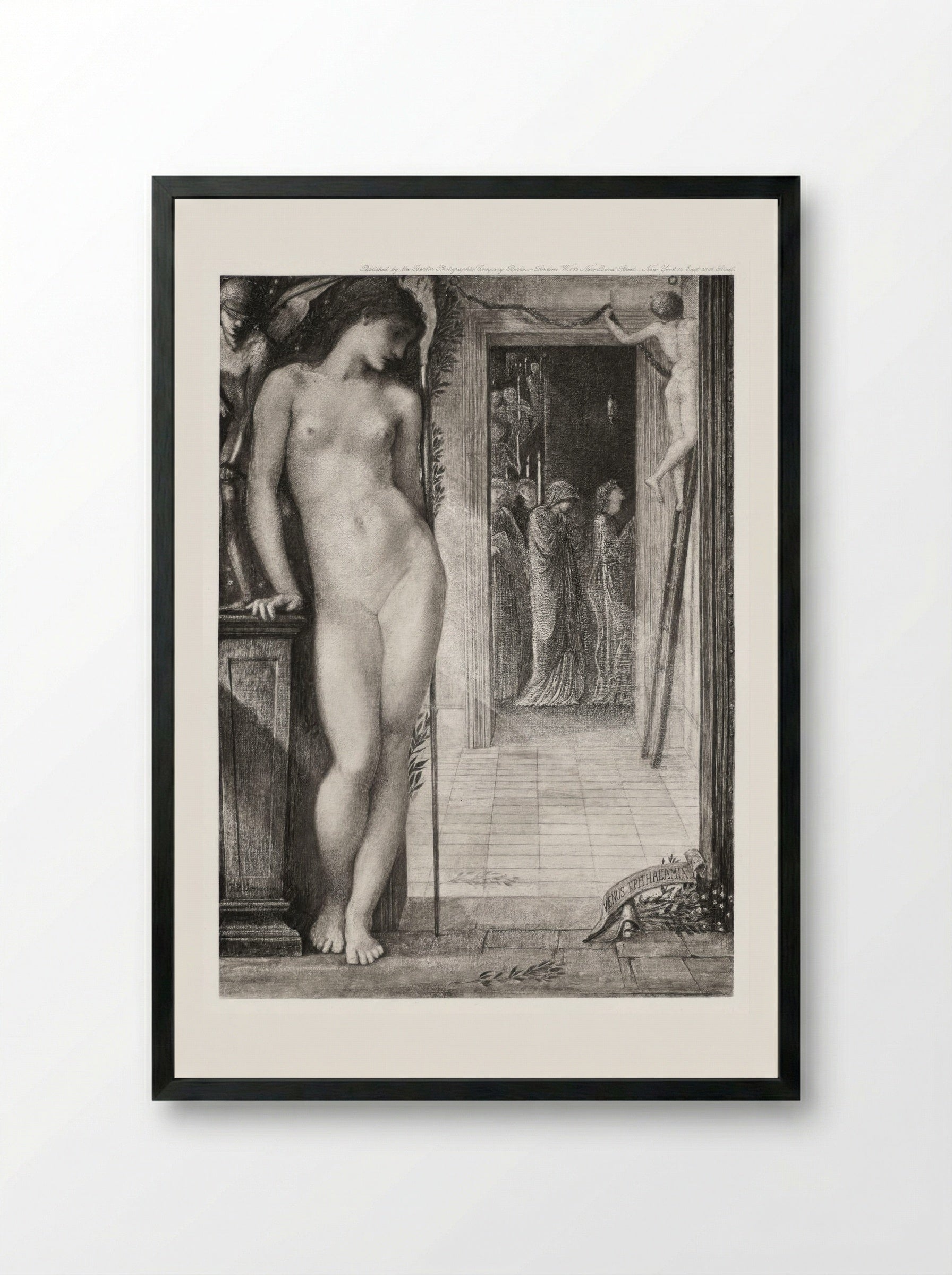 Venus Epithalamia - Edward Burne-Jones - Framed Print Black