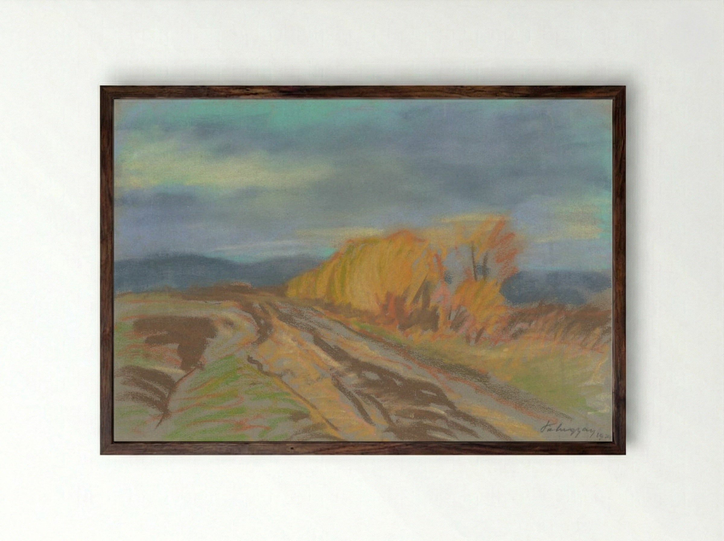 Autumn Motif - Zolo Palugyay - Framed Print Dark Wood