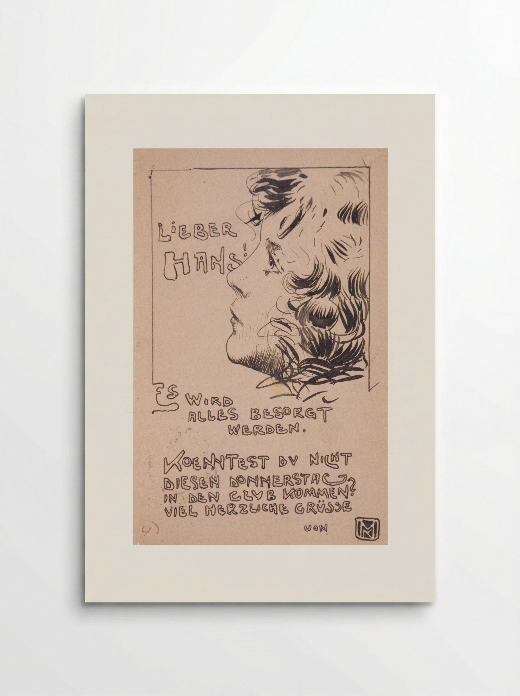 Head of the Girl - Koloman Moser - Poster
