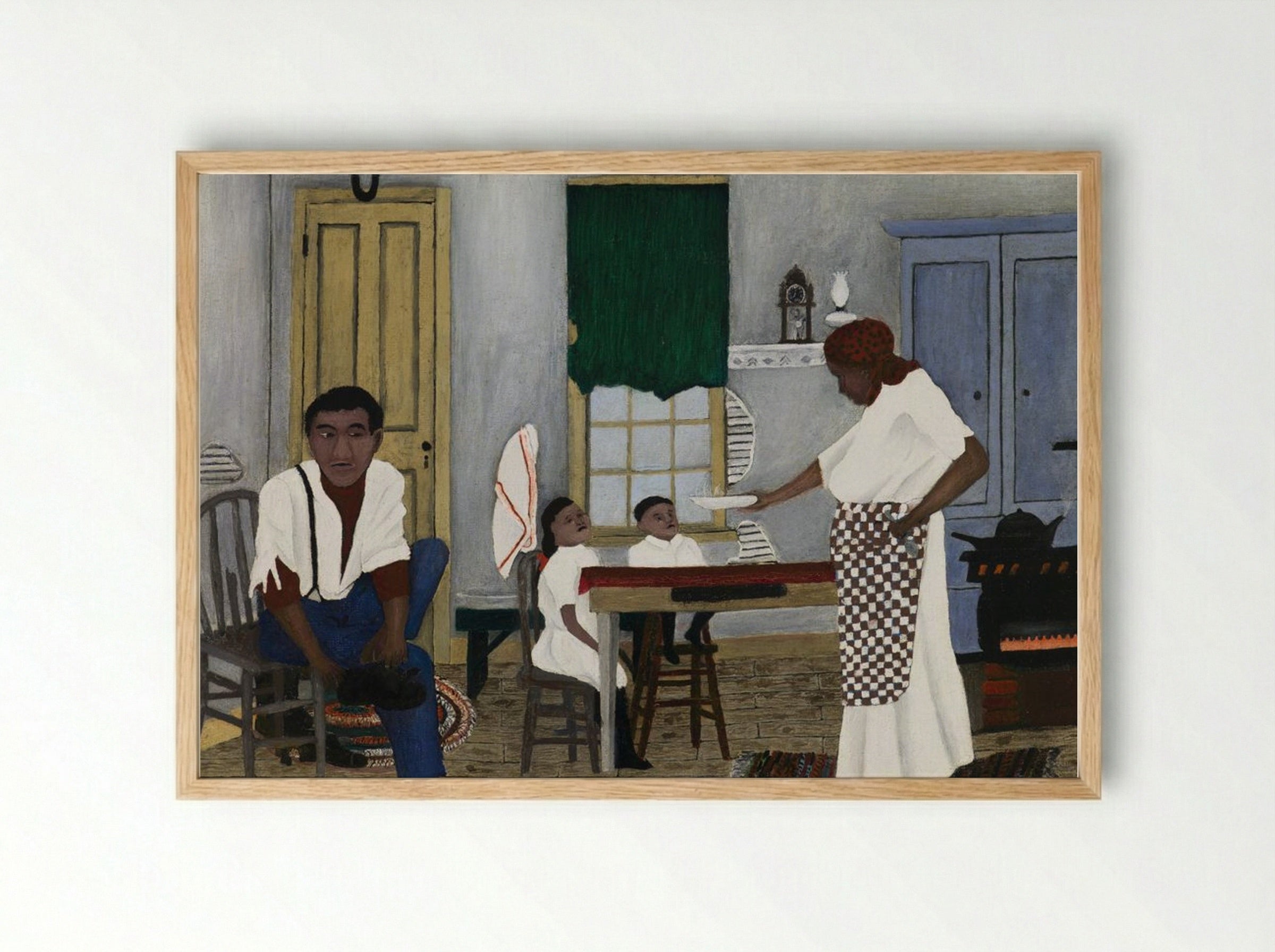 Sunday Morning Breakfast - Horace Pippin - Framed Print Wood