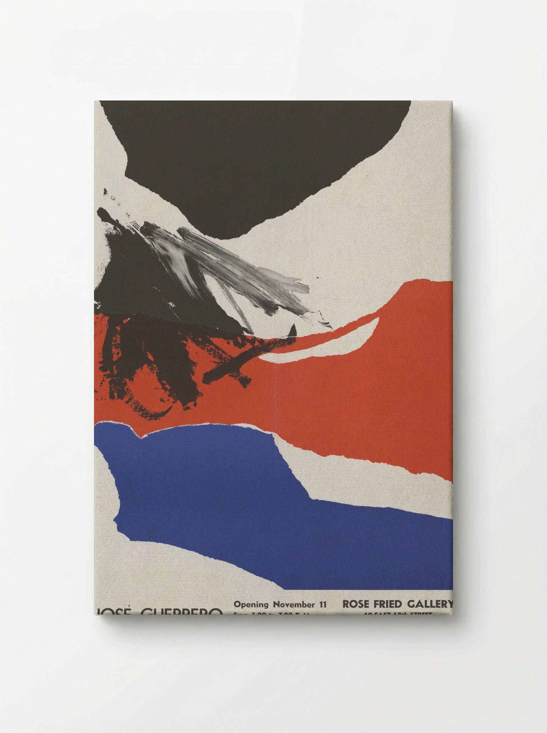 Rose Fried Gallery Exhibition Poster - José Guerrero - Canvas