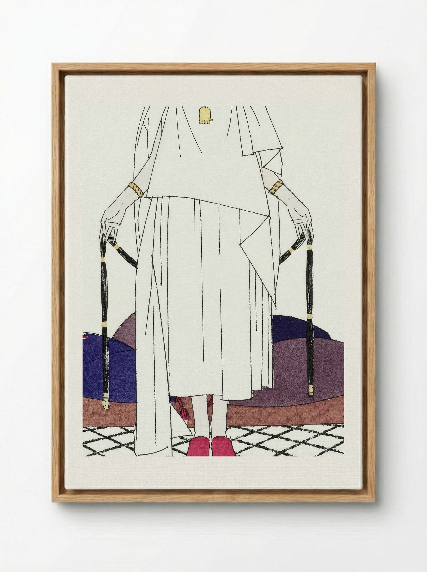 Les Beaux Jours de Fez ou la Fatma Improvisée - Bernard Boutet de Monvel - Framed Canvas Wood
