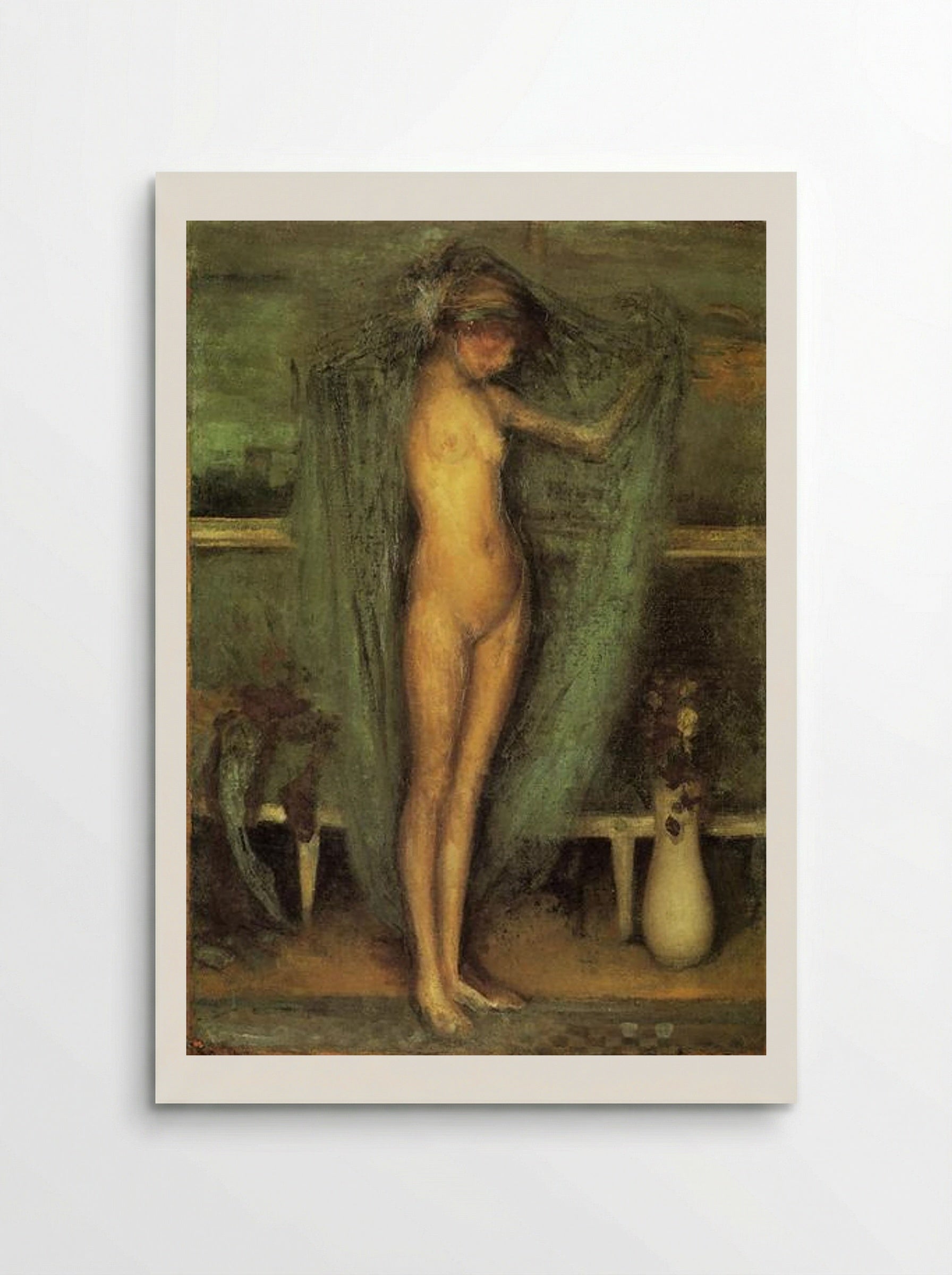 Harmony in Blue and Gold: The Little Blue Girl - James McNeill Whistler - Poster