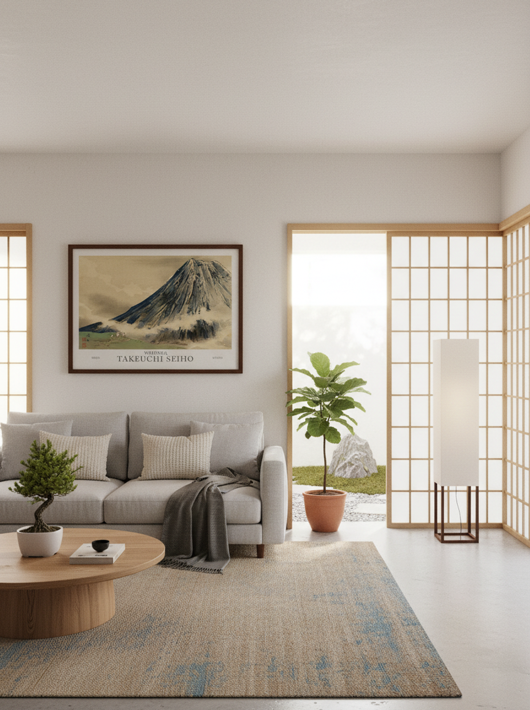 Seiho Twelve Fuji – The White Robes Climbing Mt. Fuji (Meiji Era Woodblock Print) - Lifestyle