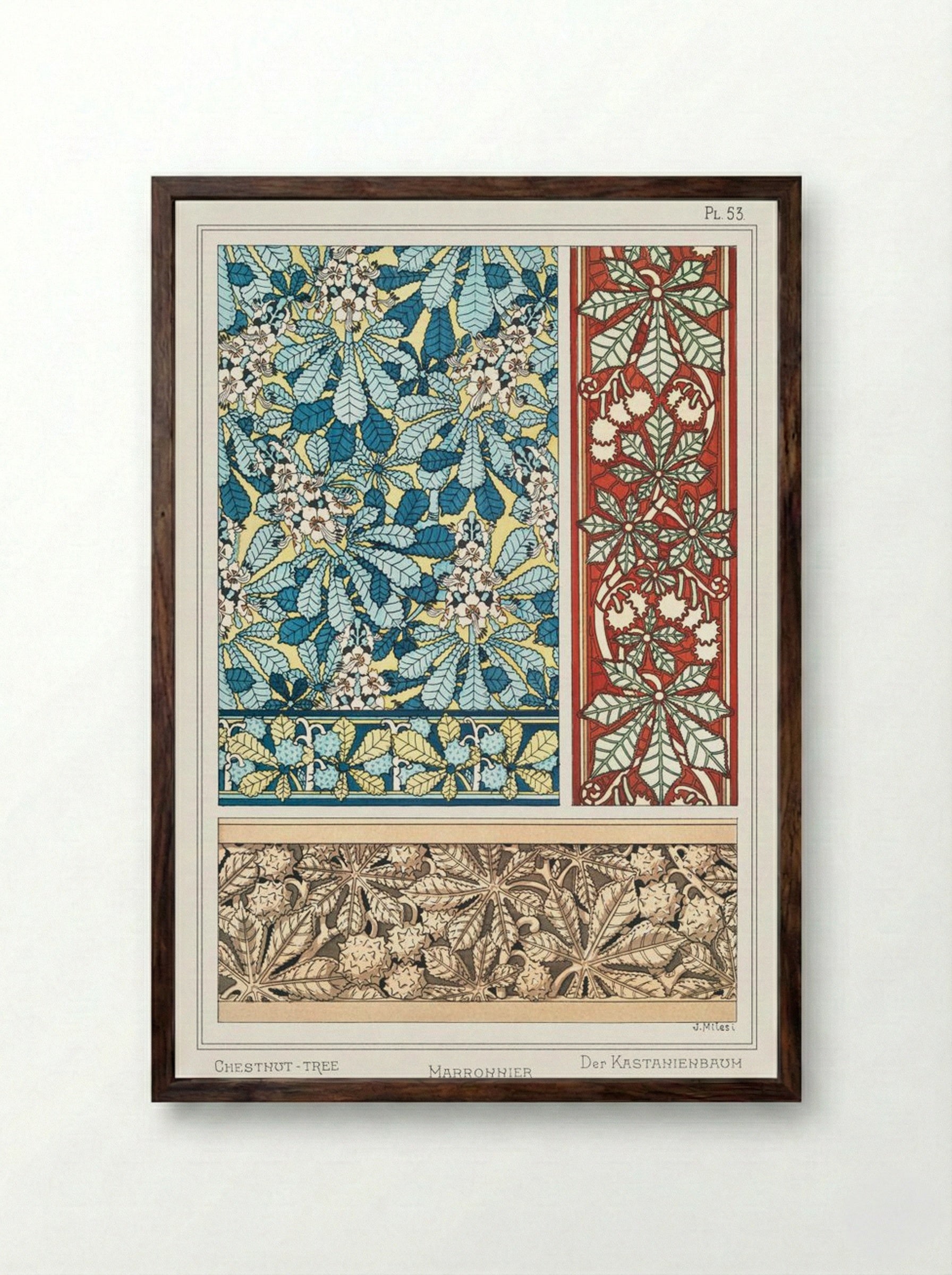 Marronnier (Chestnut Tree) - Maurice Pillard Verneuil - Framed Print Dark Wood