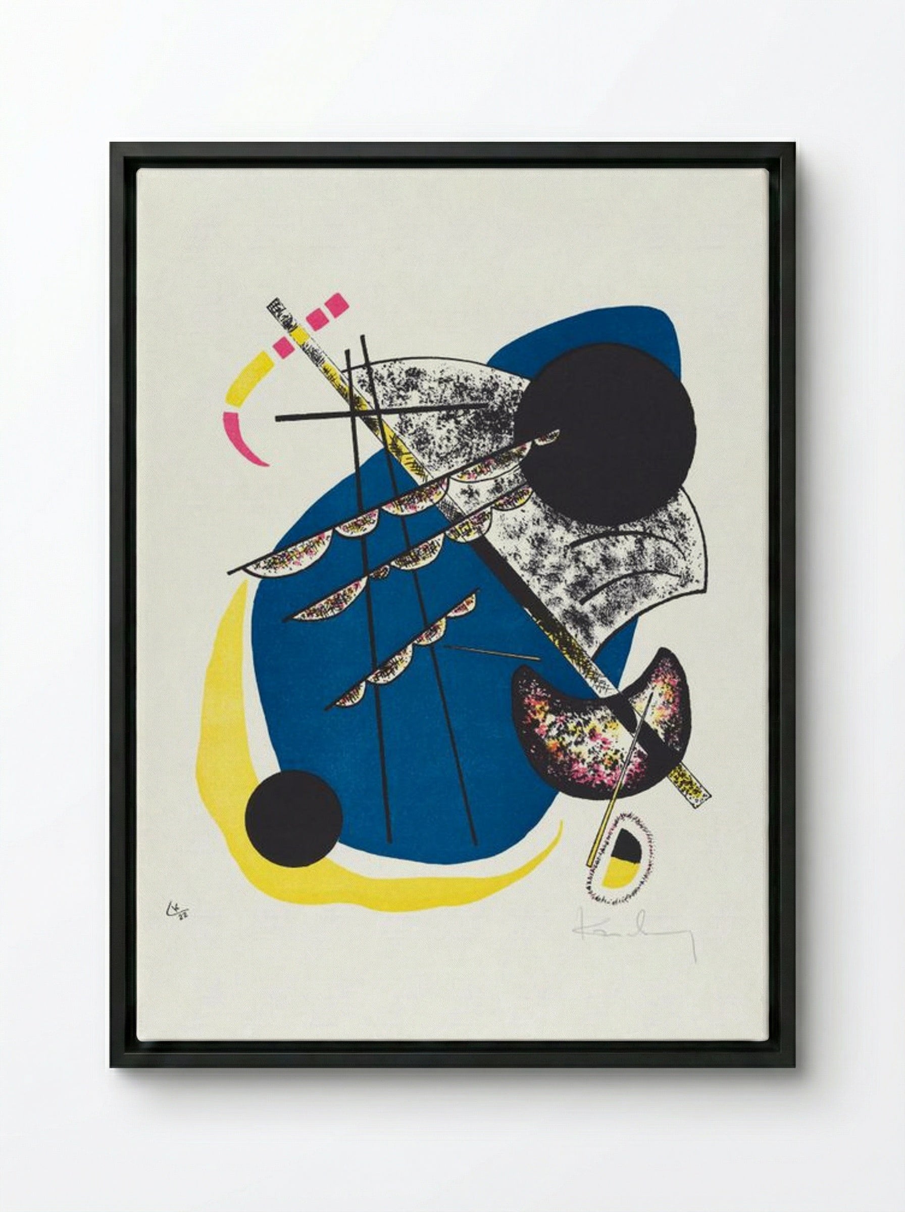 Kleine Welten II (Small Worlds II) - Wassily Kandinsky - Framed Canvas Black