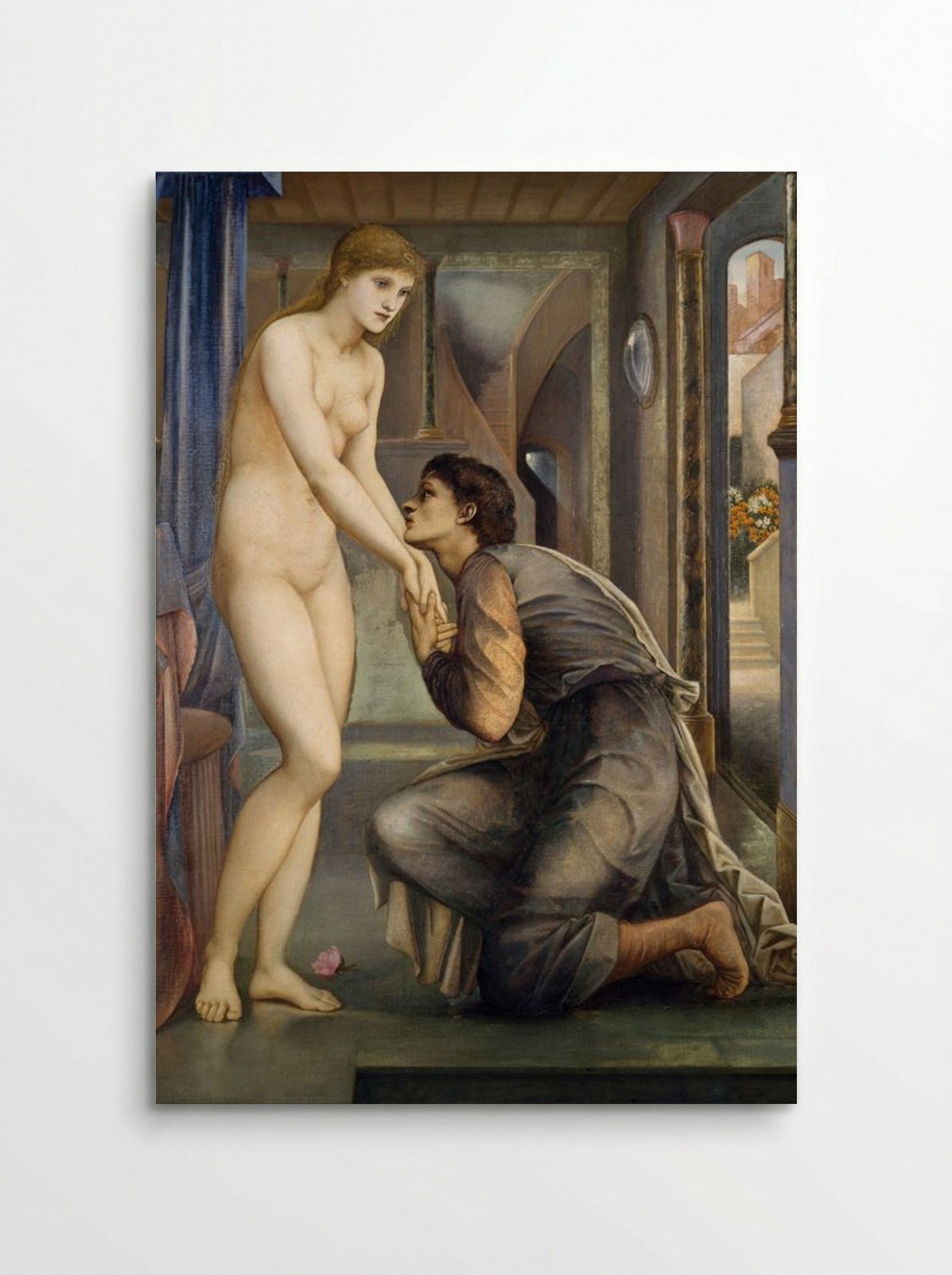 Pygmalion and the Image - The Soul Attains - Edward Burne-Jones - Poster