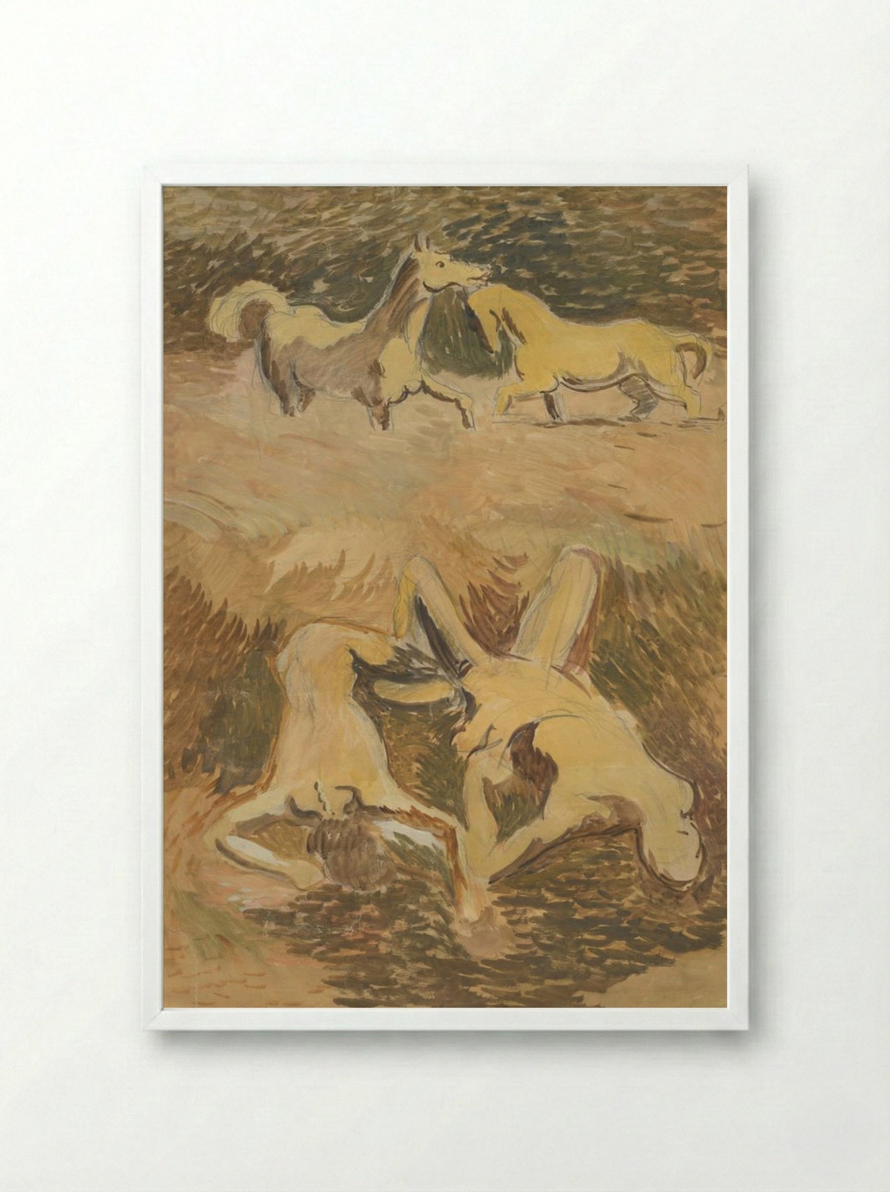 Flood - Cyprián Majerník - Framed Print White