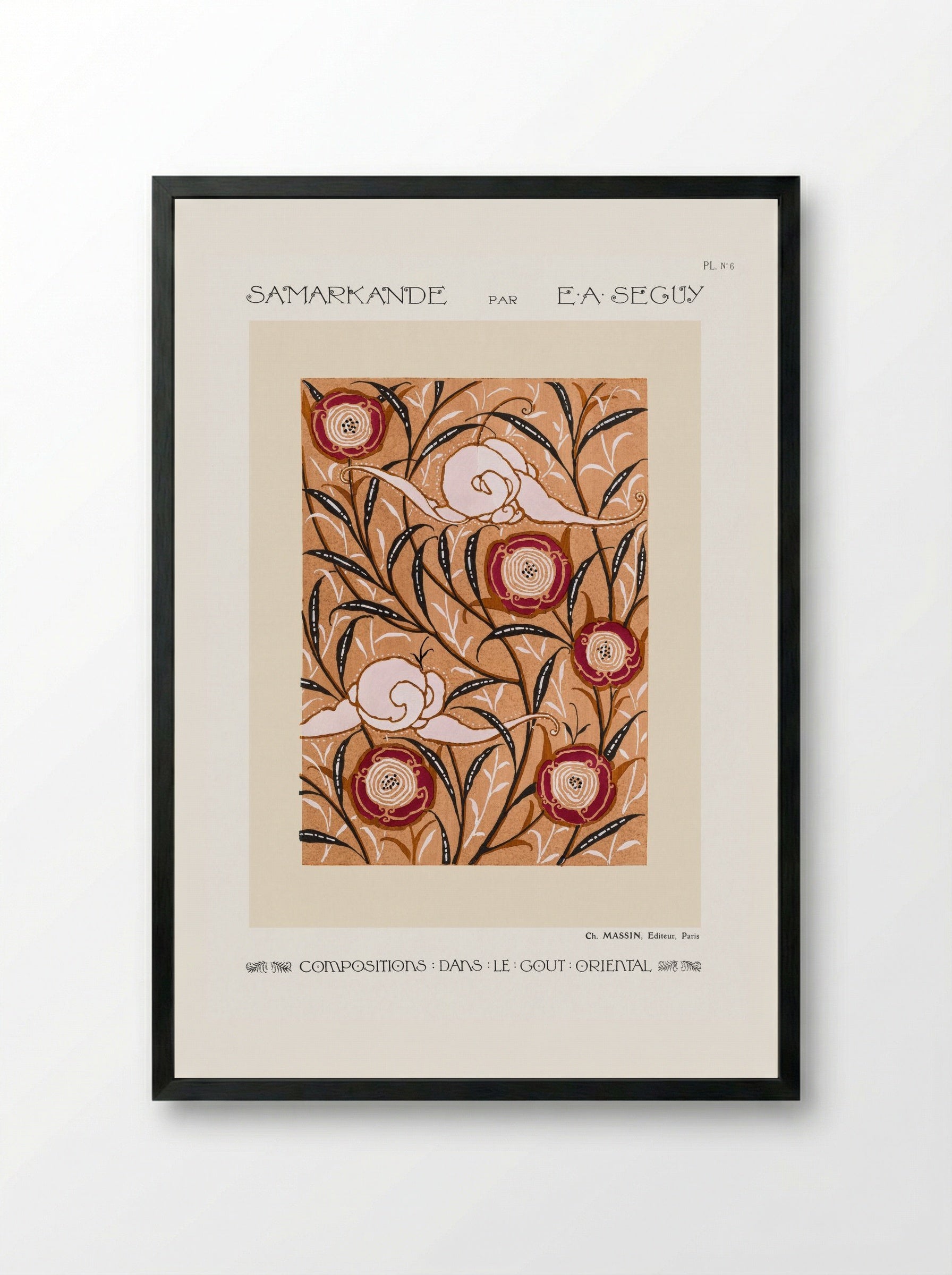 Samarkande, Plate No. 6 - Émile-Allain Séguy - Framed Print Black