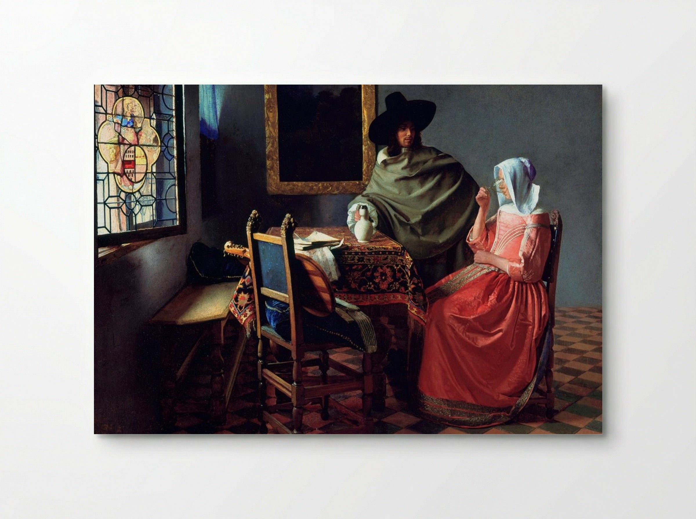 The Wine Glass - Johannes Vermeer - Poster