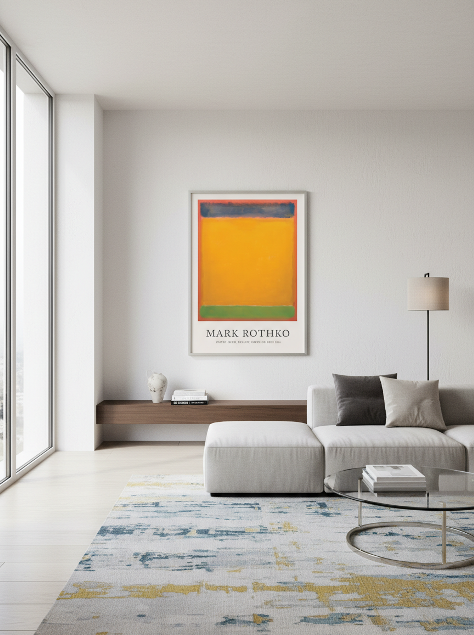 United (Blue, Yellow, Green on Red) - Mark Rothko - Lifestyle