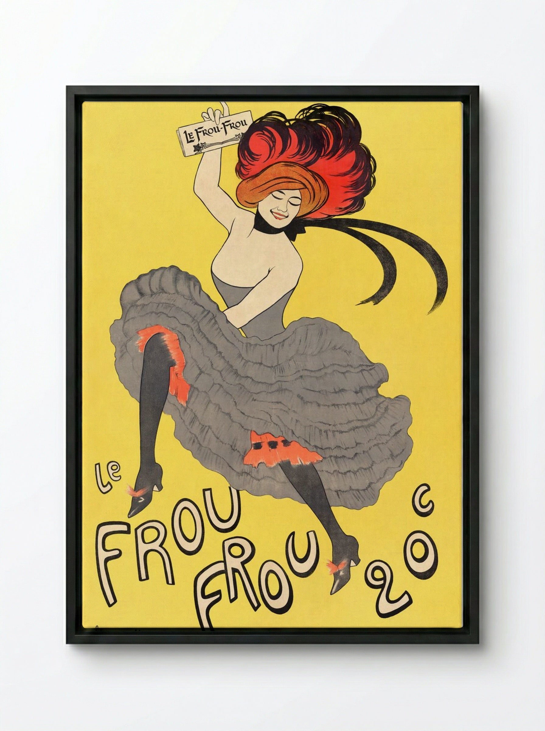 Le Frou-Frou - Leonetto Cappiello - Framed Canvas Black