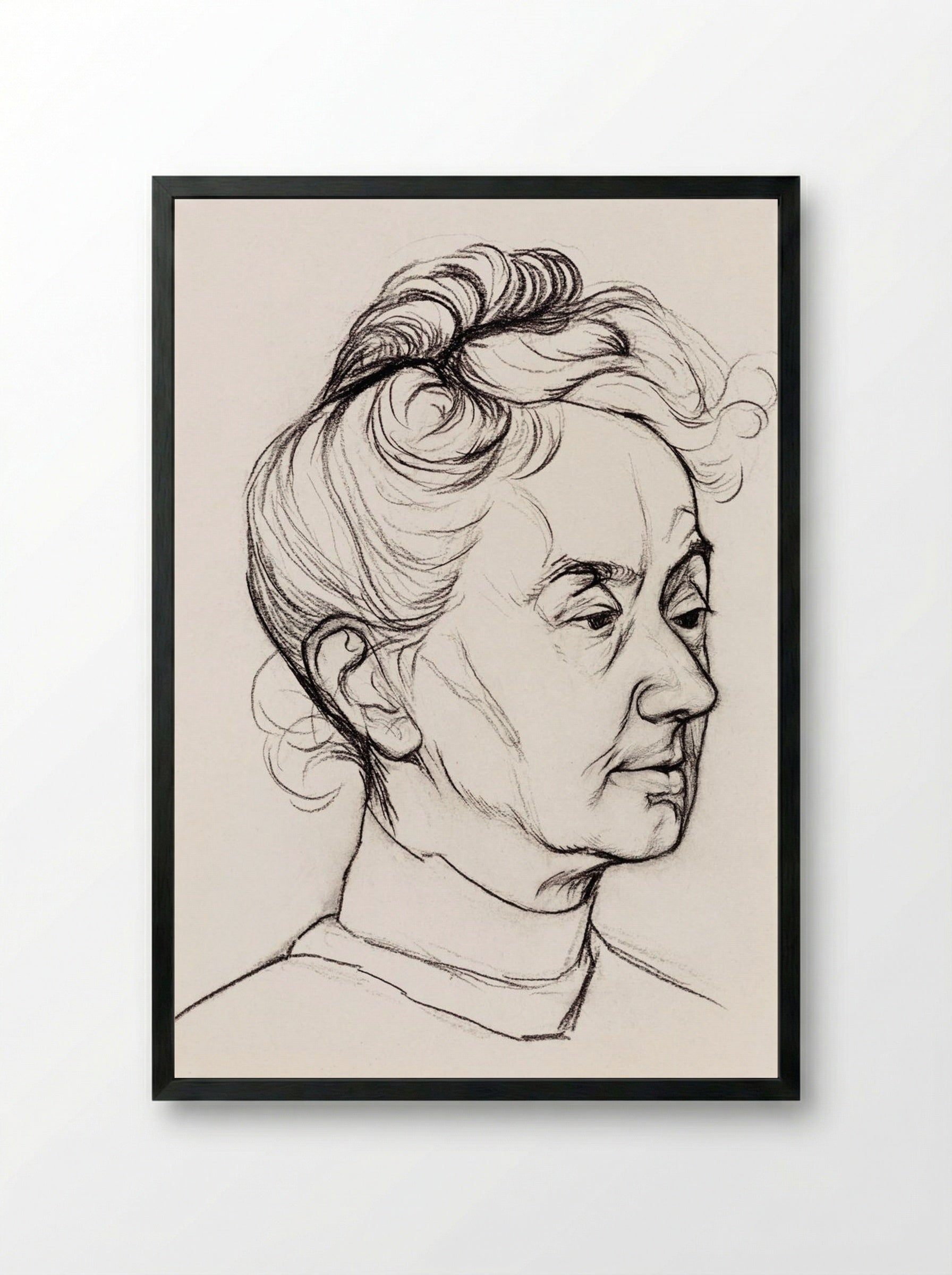 Portrait of Mrs. Corry Pabst - Julie de Graag - Framed Print Black