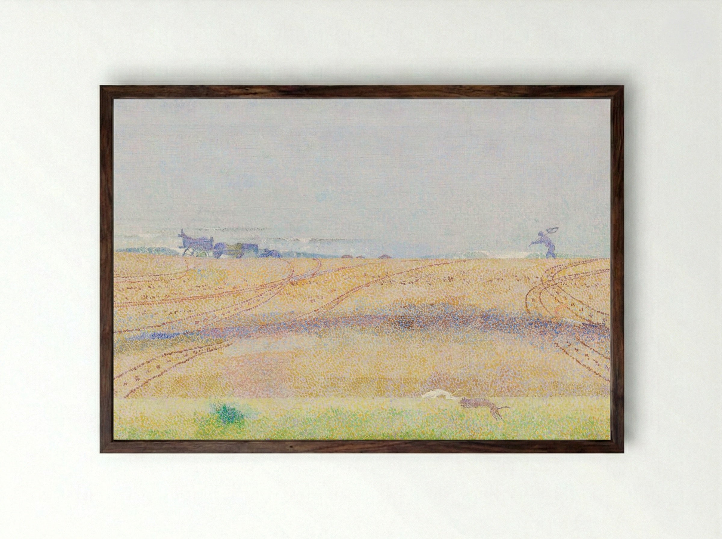 Misty Sea - Jan Toorop - Framed Print Dark Wood