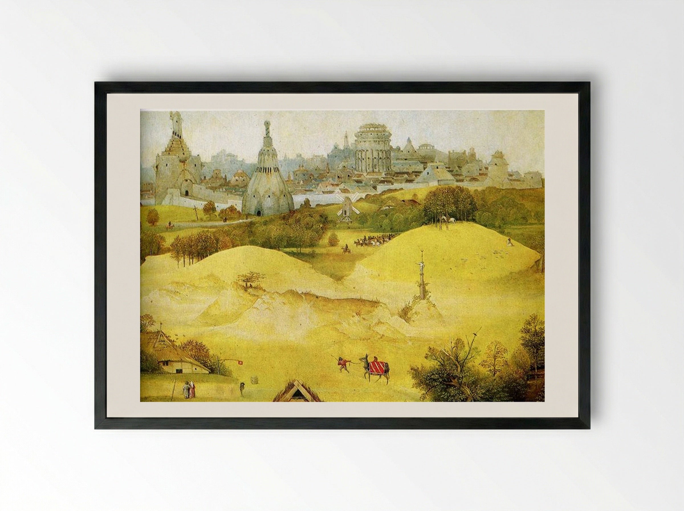 Adoration of the Magi - Hieronymus Bosch - Framed Print Black