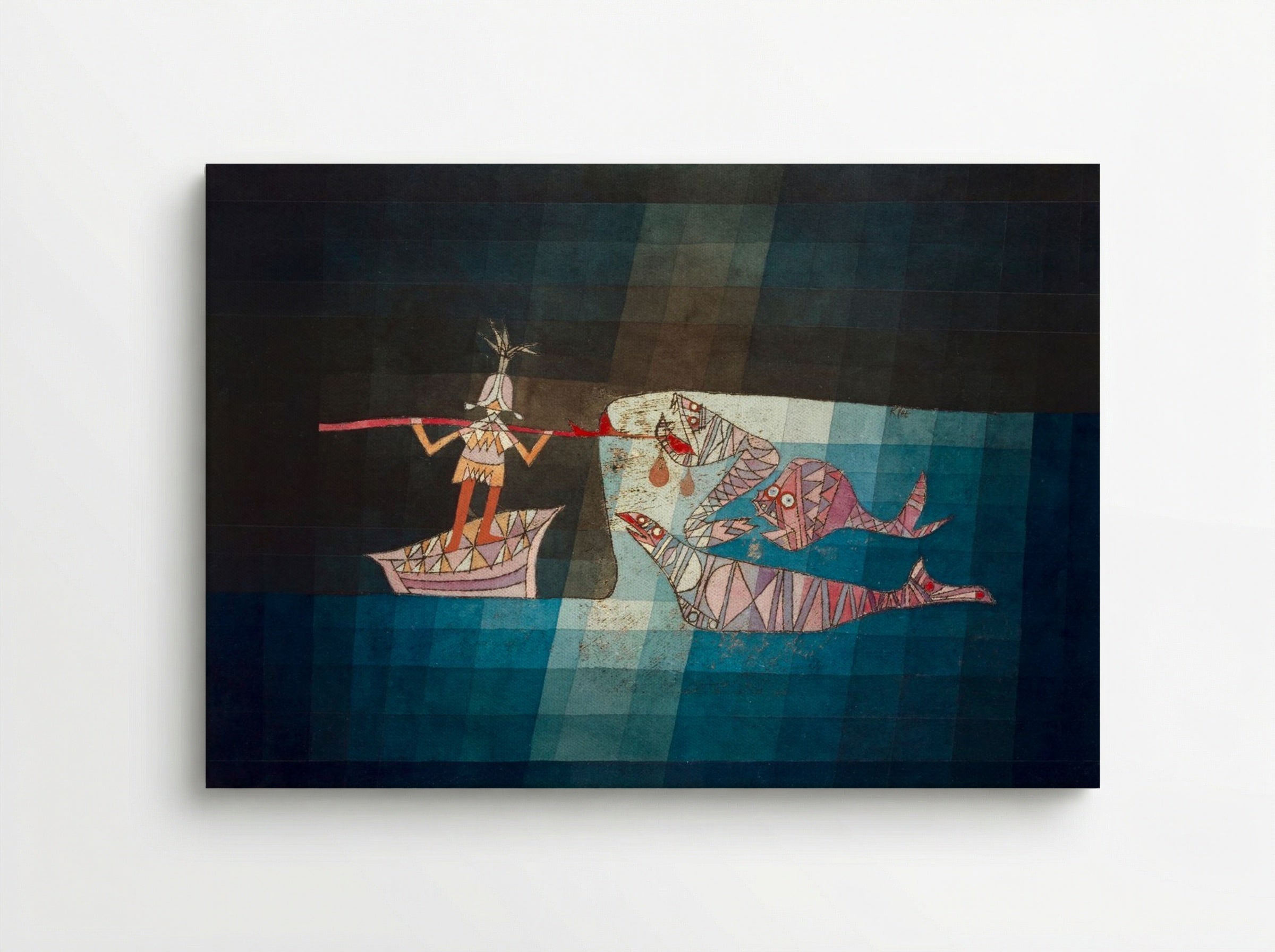 Battle Scene from 'The Seafarers' - Paul Klee - Canvas