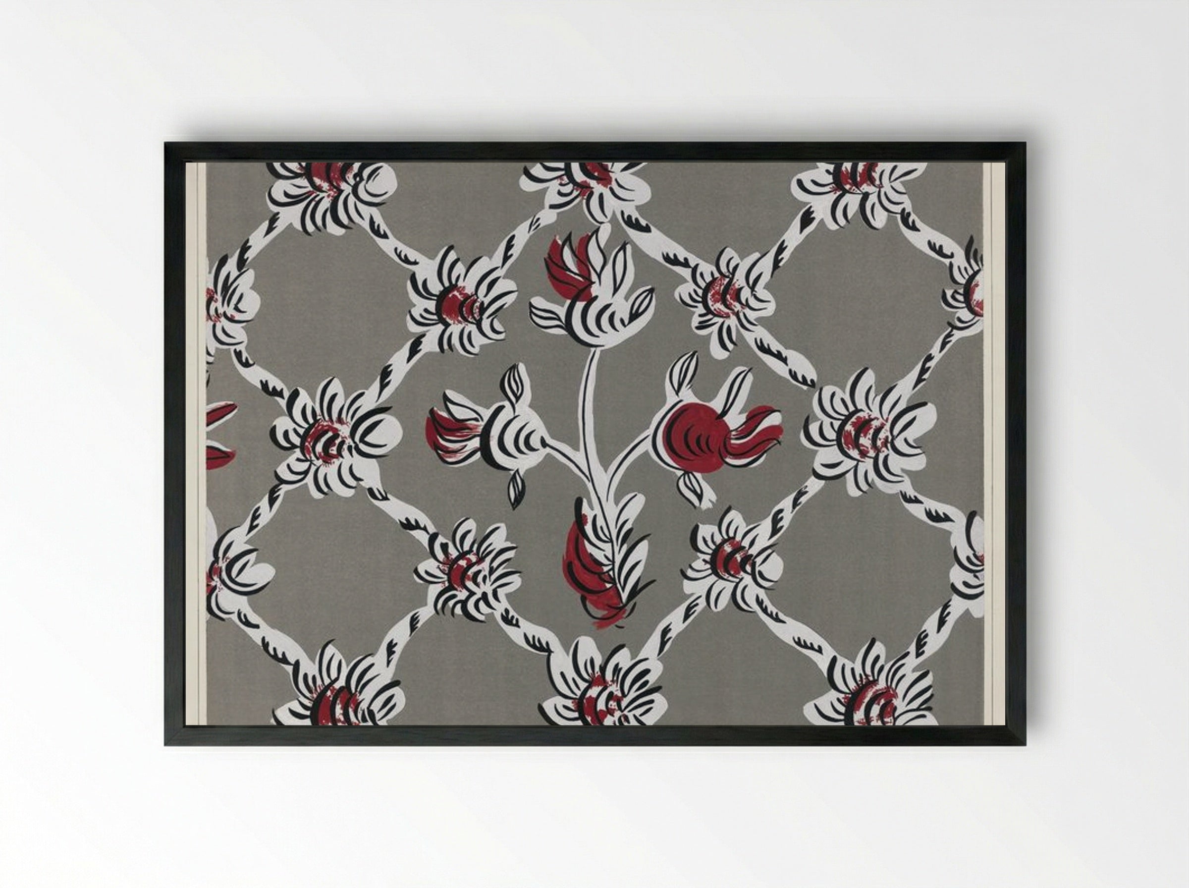 Hand-Painted Wall - Martin Partyka - Framed Print Black