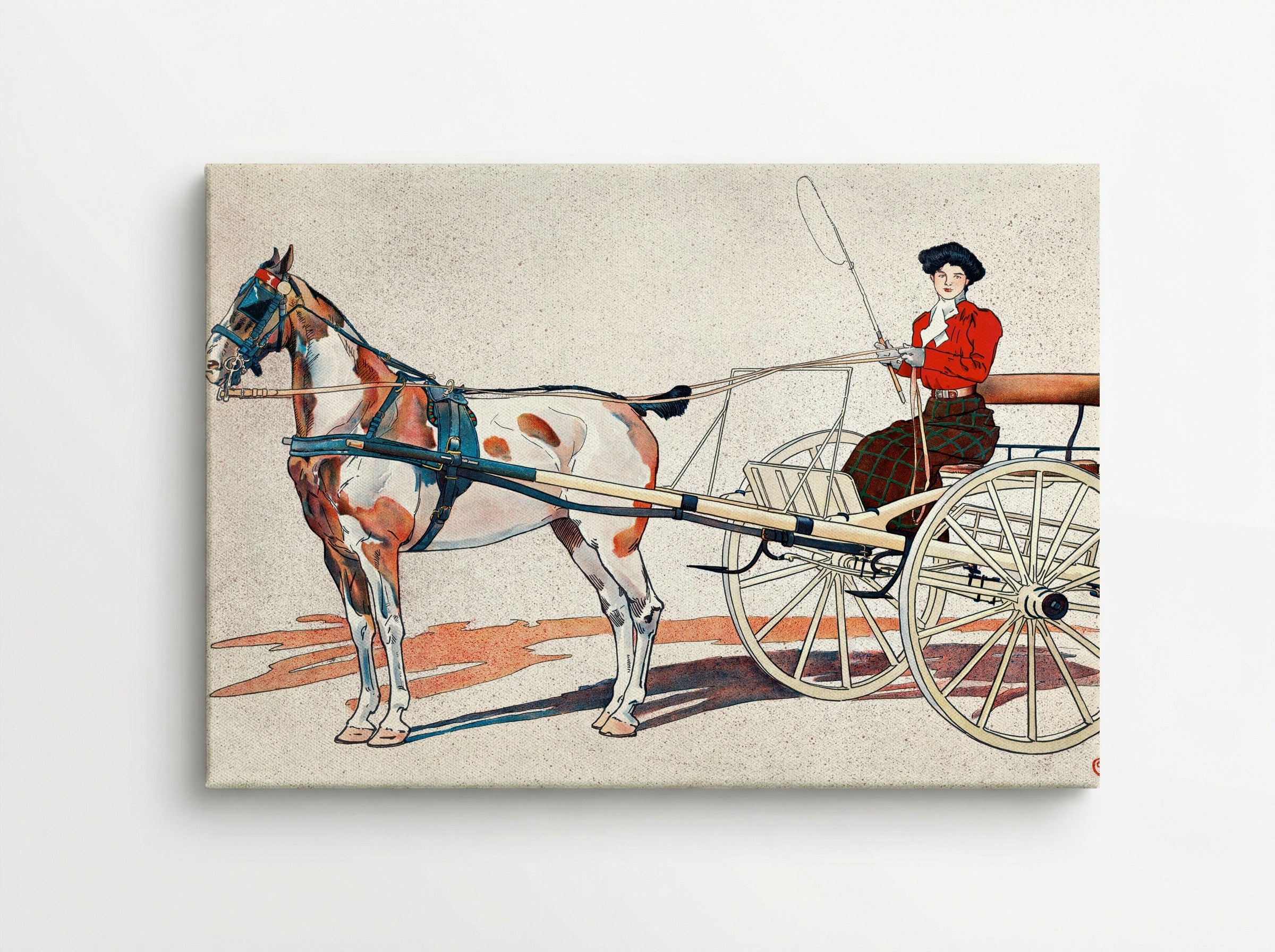 A Kentucky Breaking Cart - Edward Penfield - Canvas