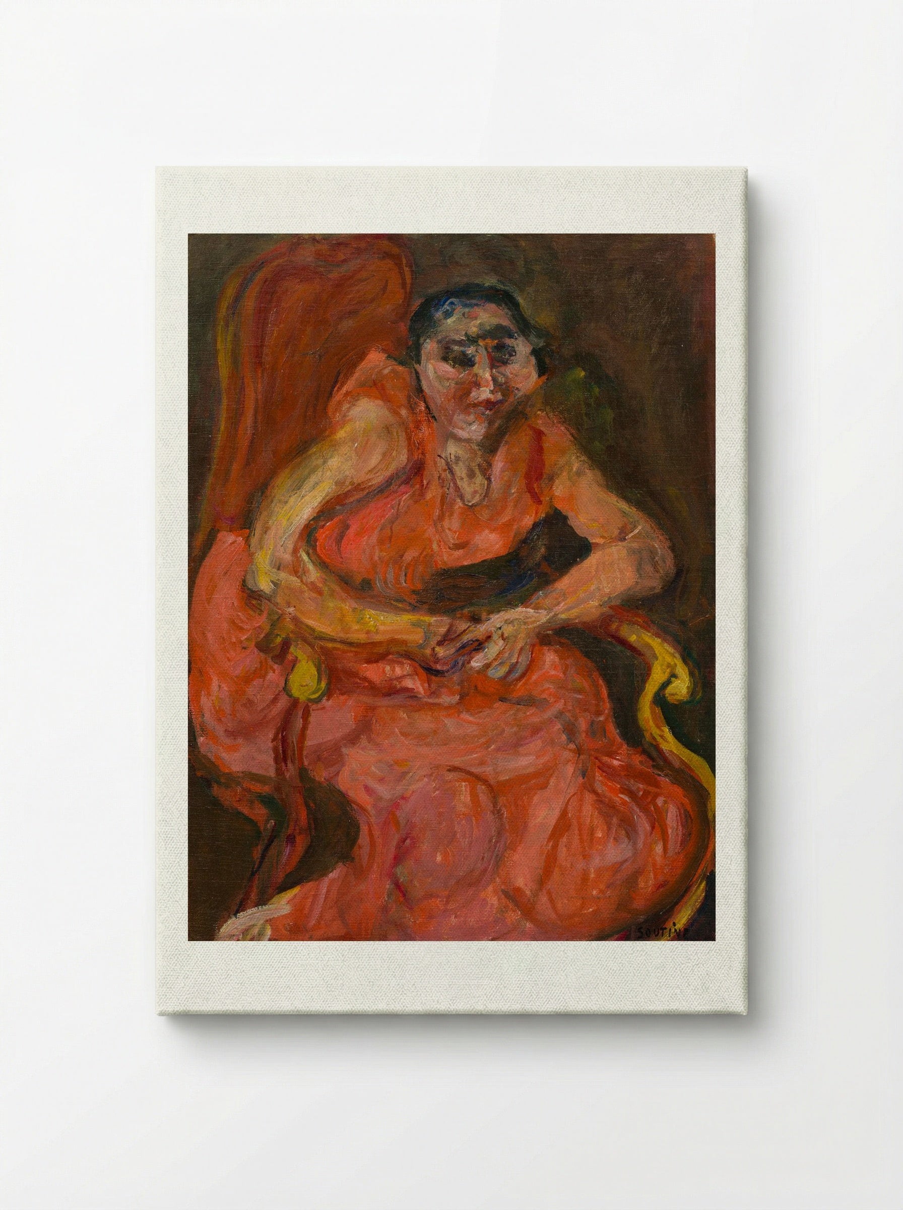 Woman in Pink - Chaïm Soutine - Canvas