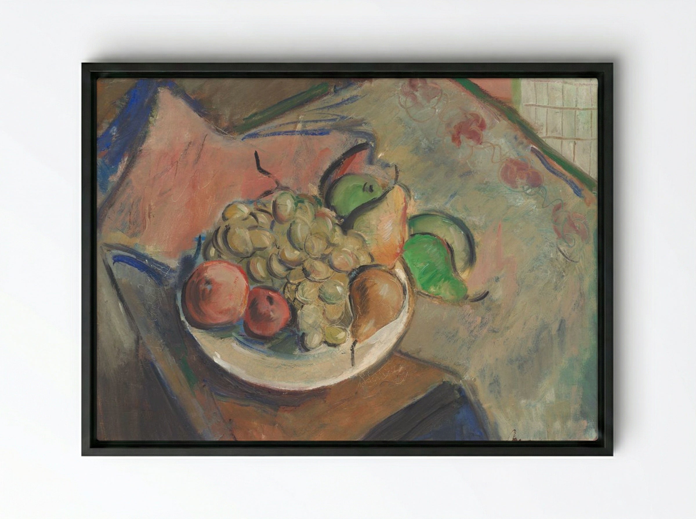 Still Life with Fruit - Cyprián Majerník - Framed Canvas Black
