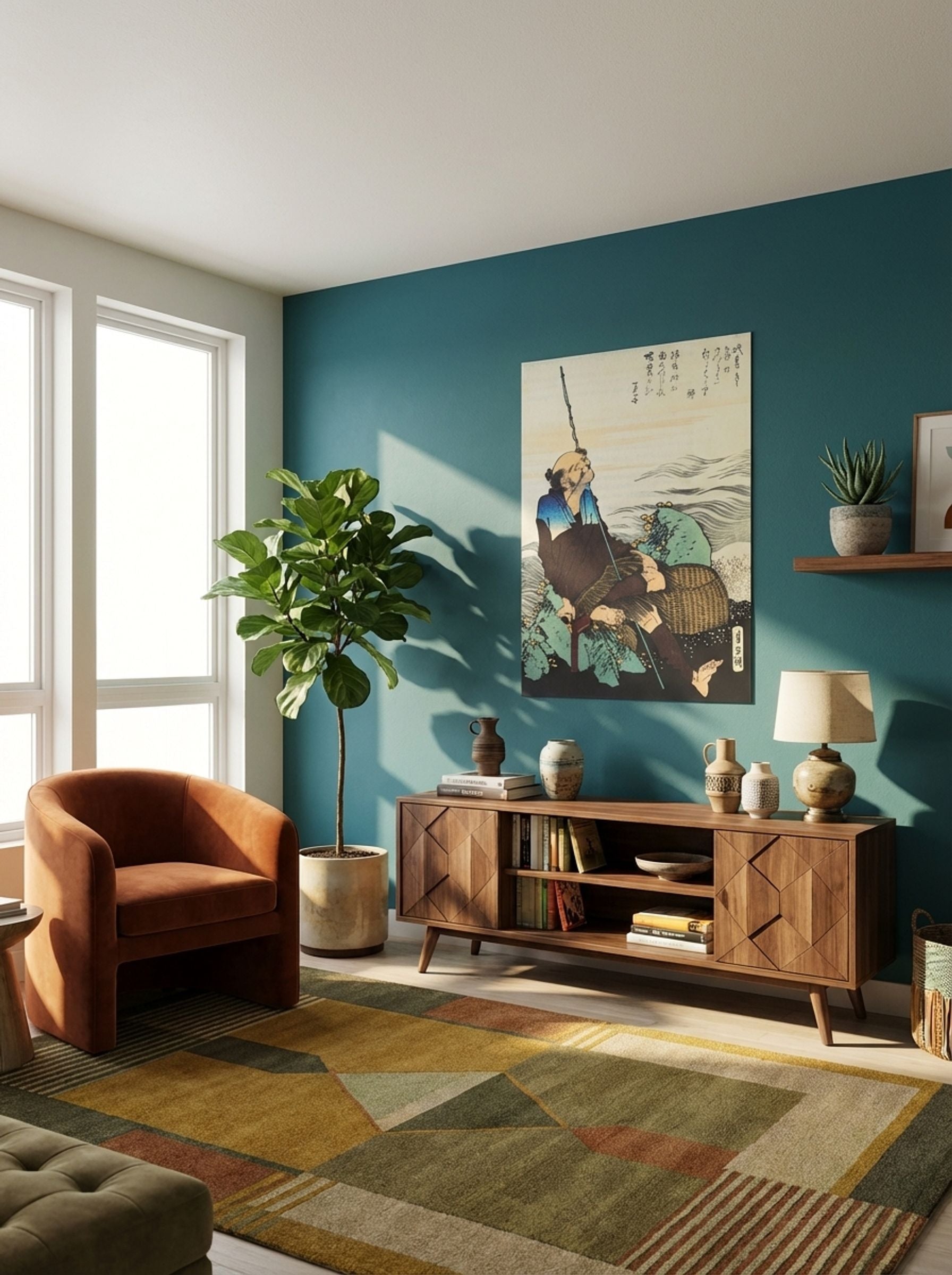 Old Fisherman Smoking his Pipe - Fine Art Print - Lifestyle