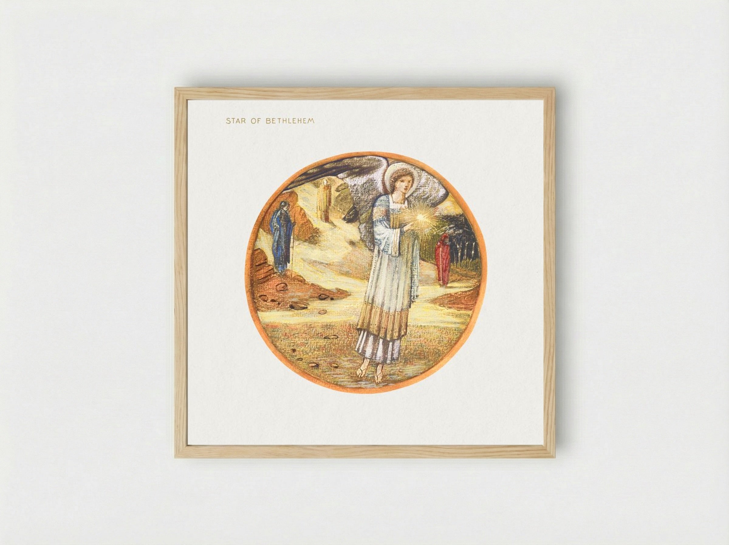 Star of Bethlehem - Edward Burne-Jones - Framed Print Wood