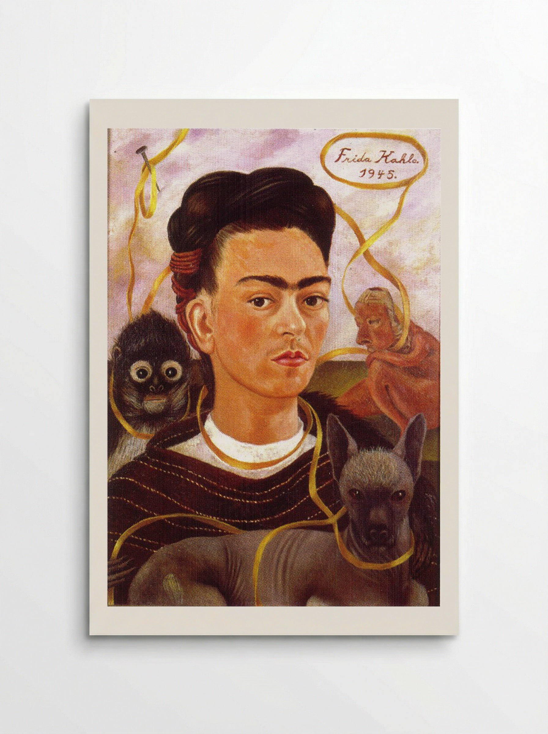 Self-Portrait with Small Monkey - Frida Kahlo - Poster