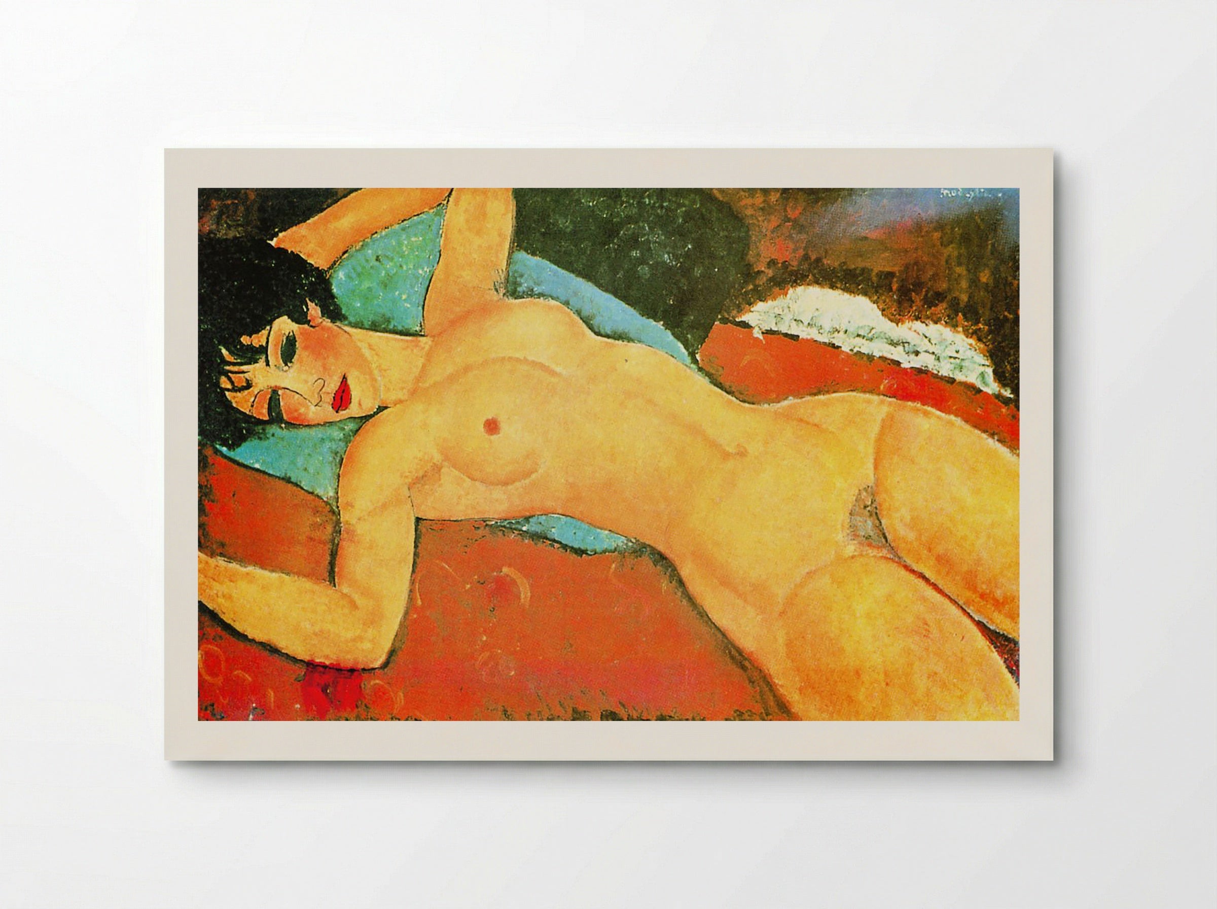 Sleeping Nude with Arms Open (Red Nude) - Amedeo Modigliani - Poster
