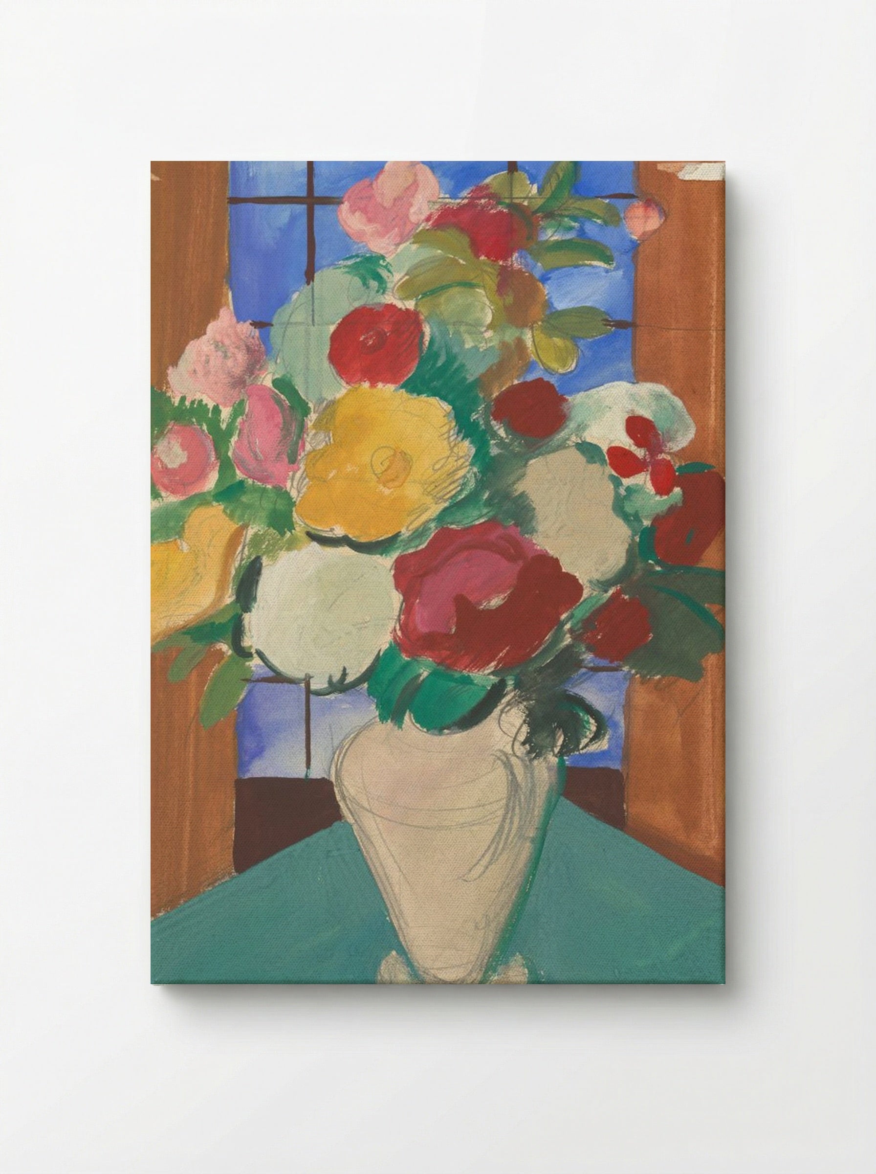 Study for 'Spanish Motif: Flowery Still Life on the Back' - Cyprián Majerník - Canvas