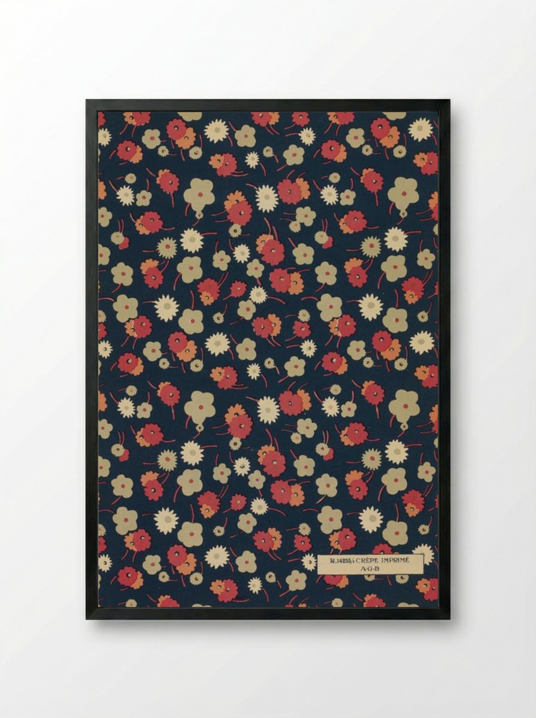 Feuillets de l'Élégance Féminine - Charles Goy - Framed Print Black