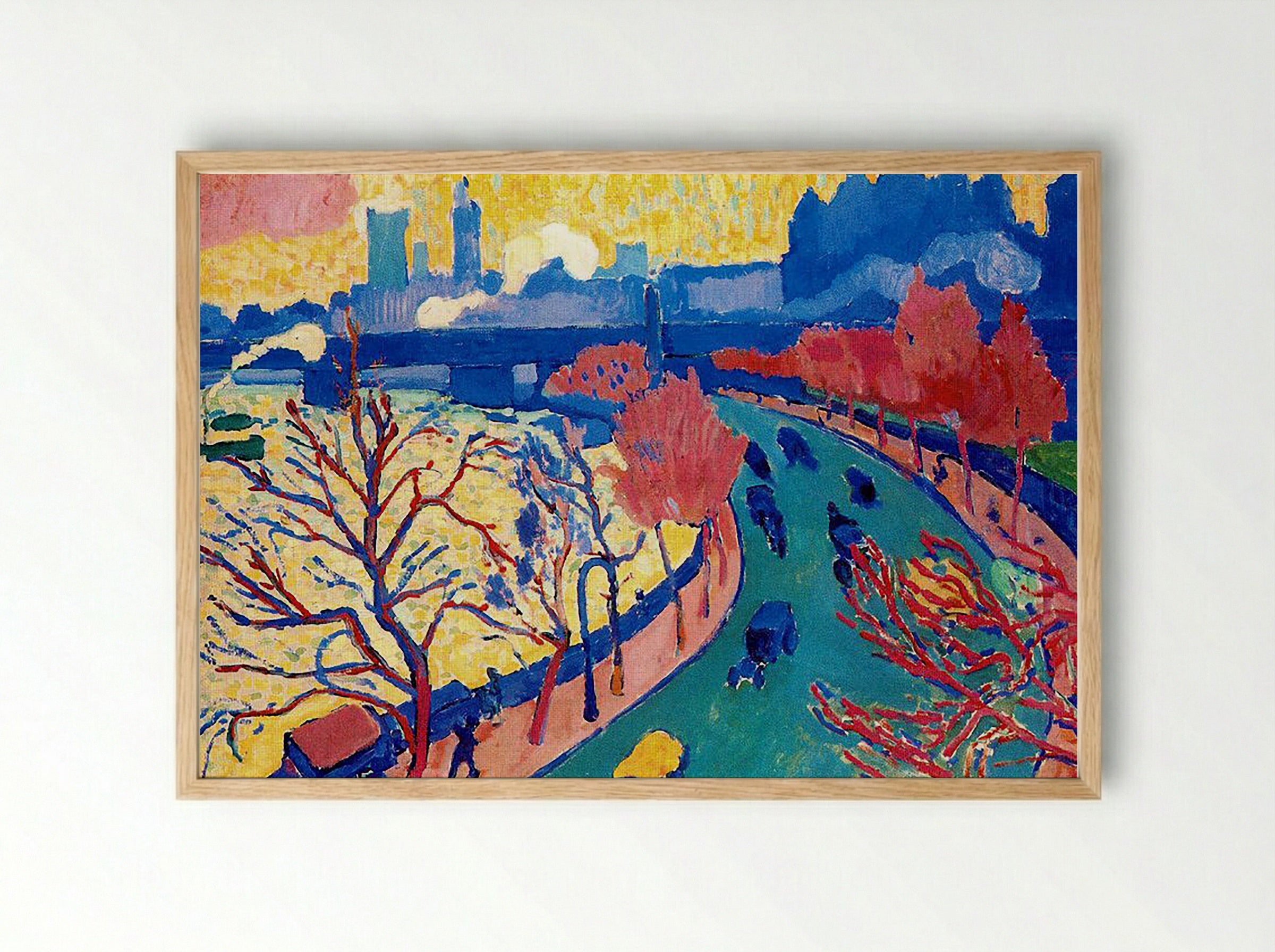 Charing Cross Bridge - André Derain - Framed Print Wood