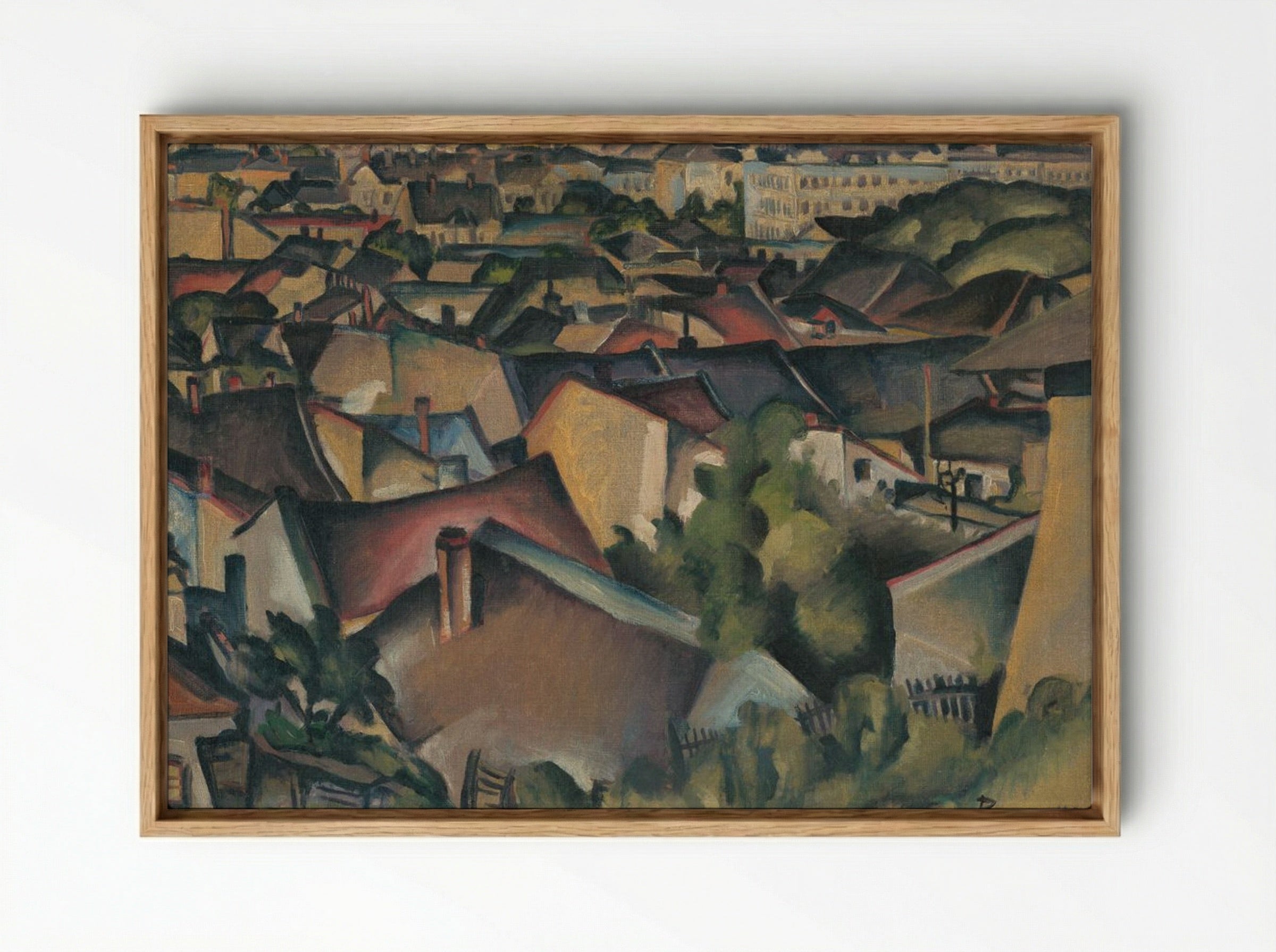 Kosice in Spring - Konstantin Bauer - Framed Canvas Wood