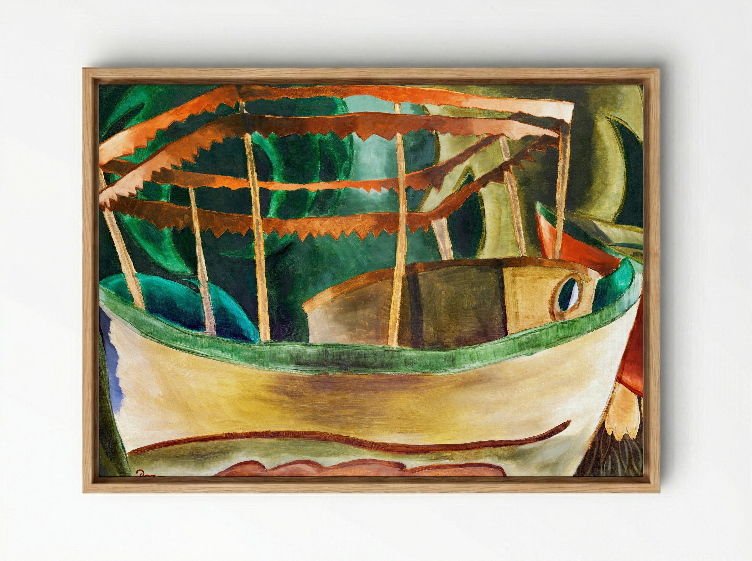 Fishboat - Arthur Dove - Framed Canvas Wood