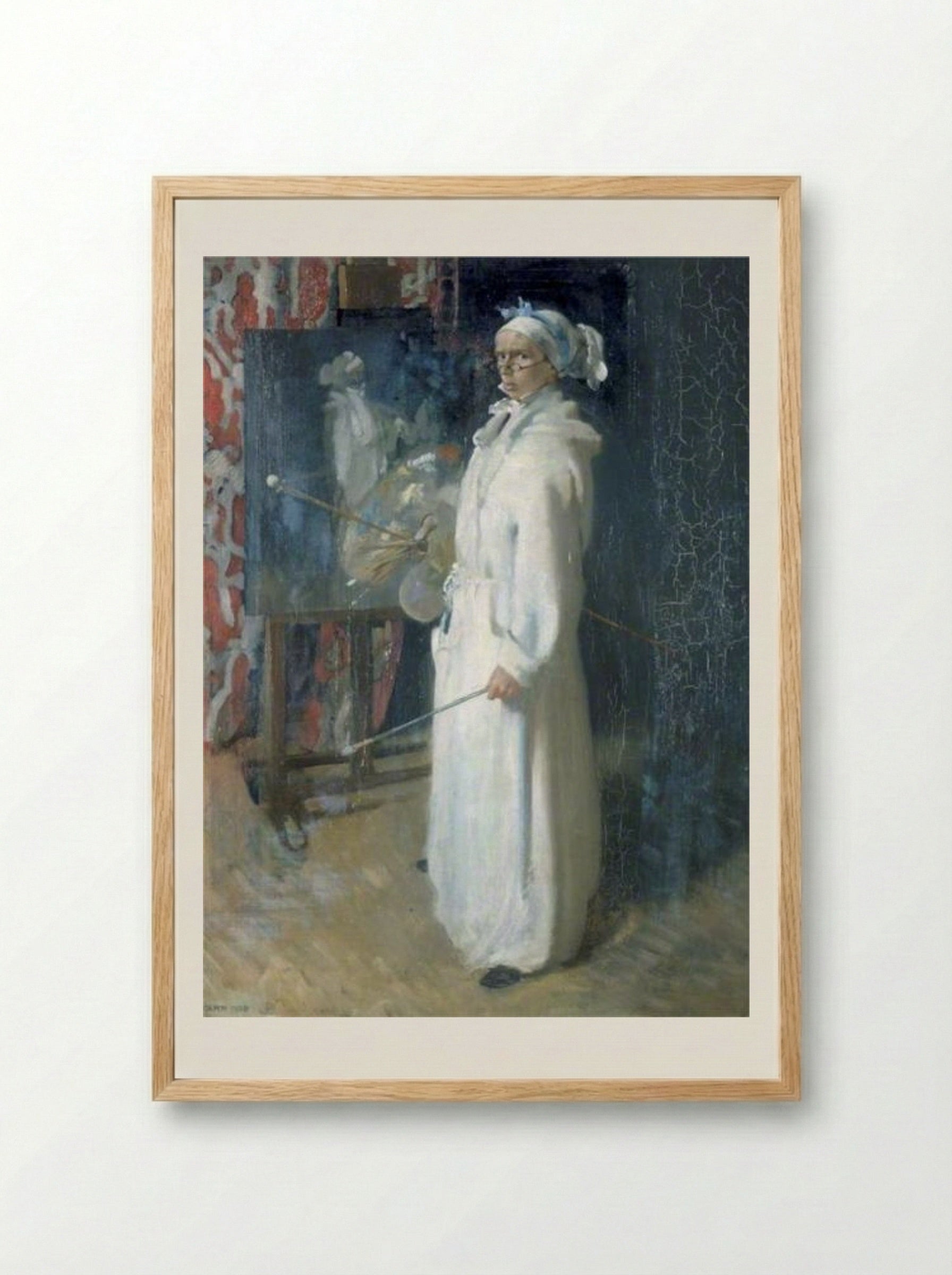Portrait of the Artist - William Orpen - Framed Print Wood