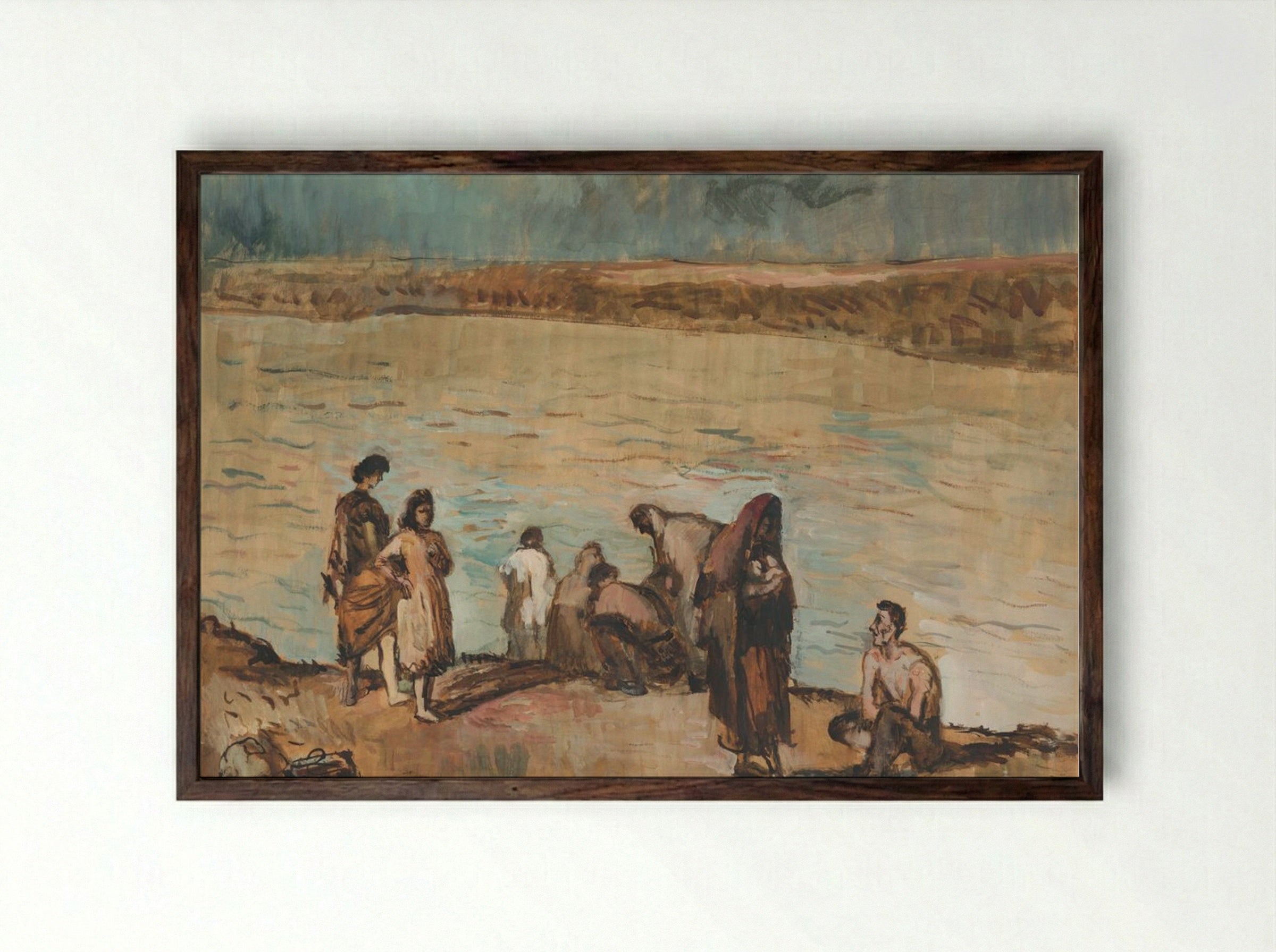 Homeless - Cyprián Majerník - Framed Print Dark Wood