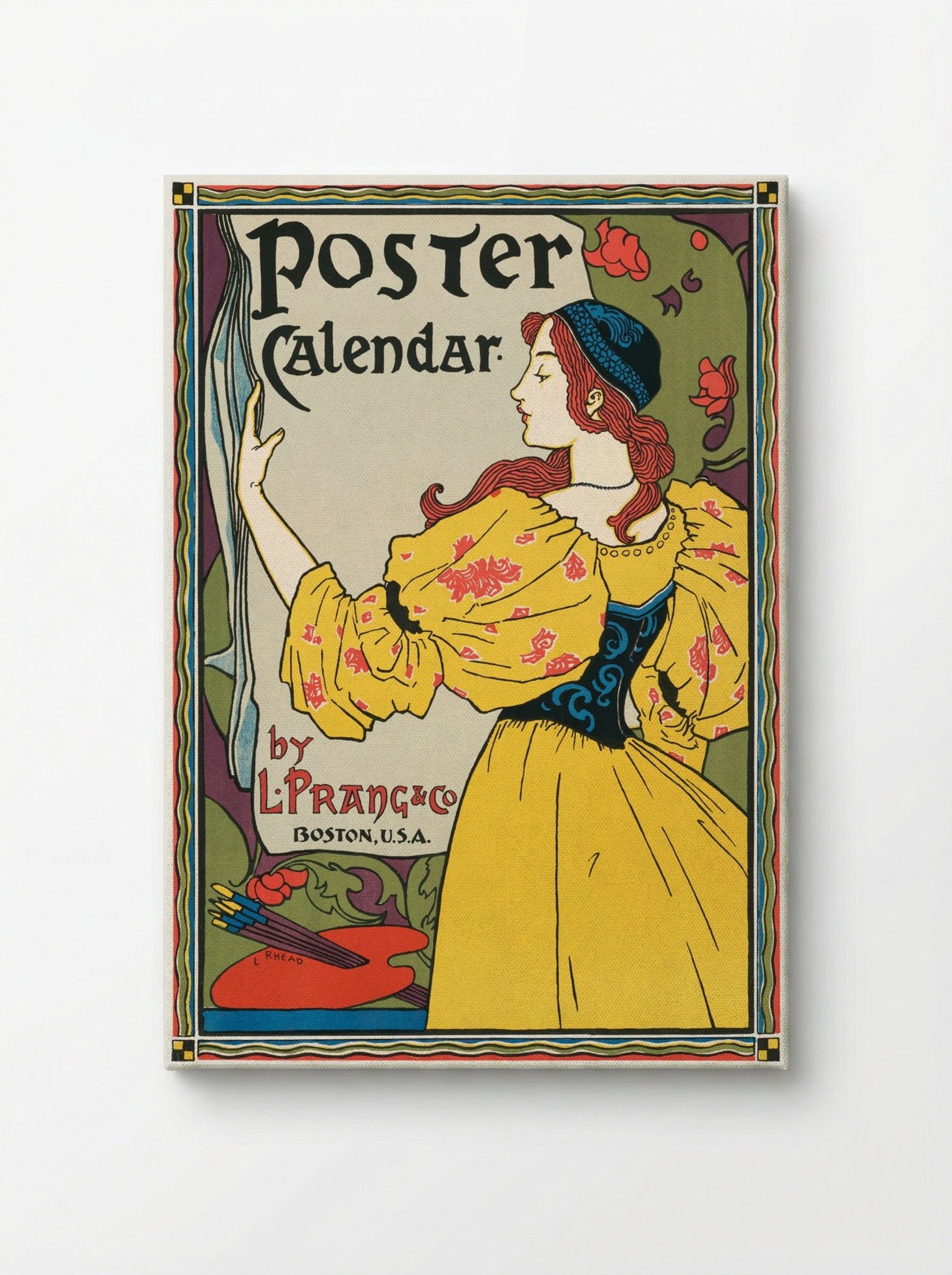 Poster Calendar by L. Prang & Co. - Louis Rhead - Canvas