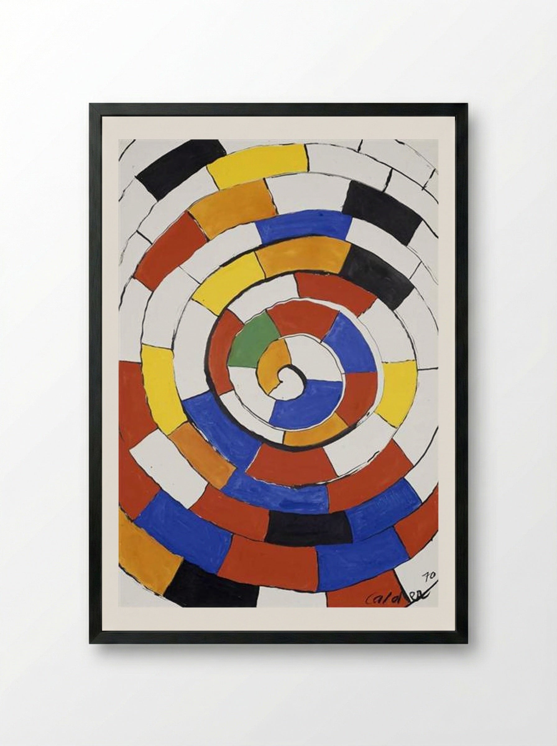 Spiral - Alexander Calder - Framed Print Black