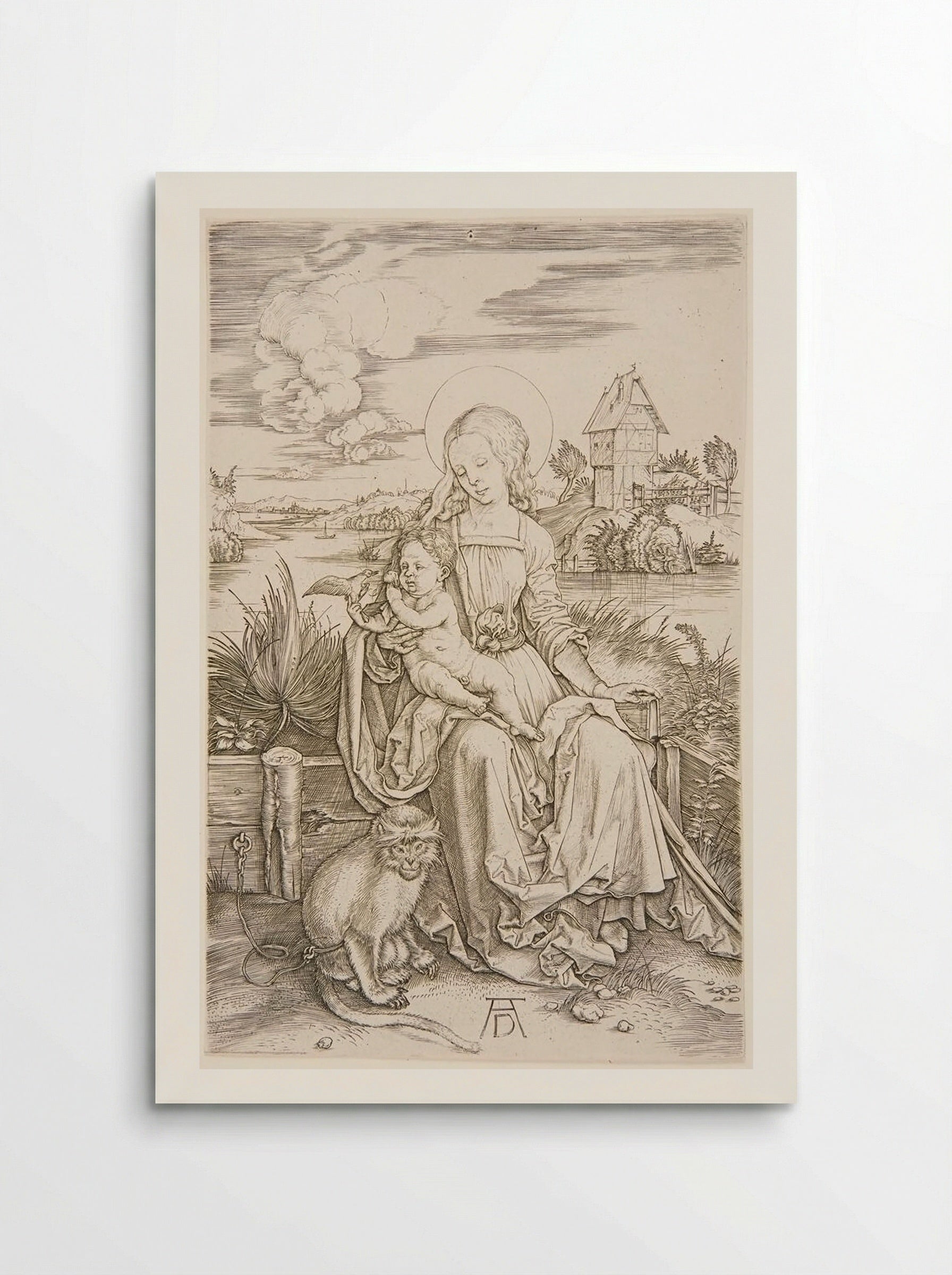 Virgin with the Monkey - Albrecht Dürer - Poster
