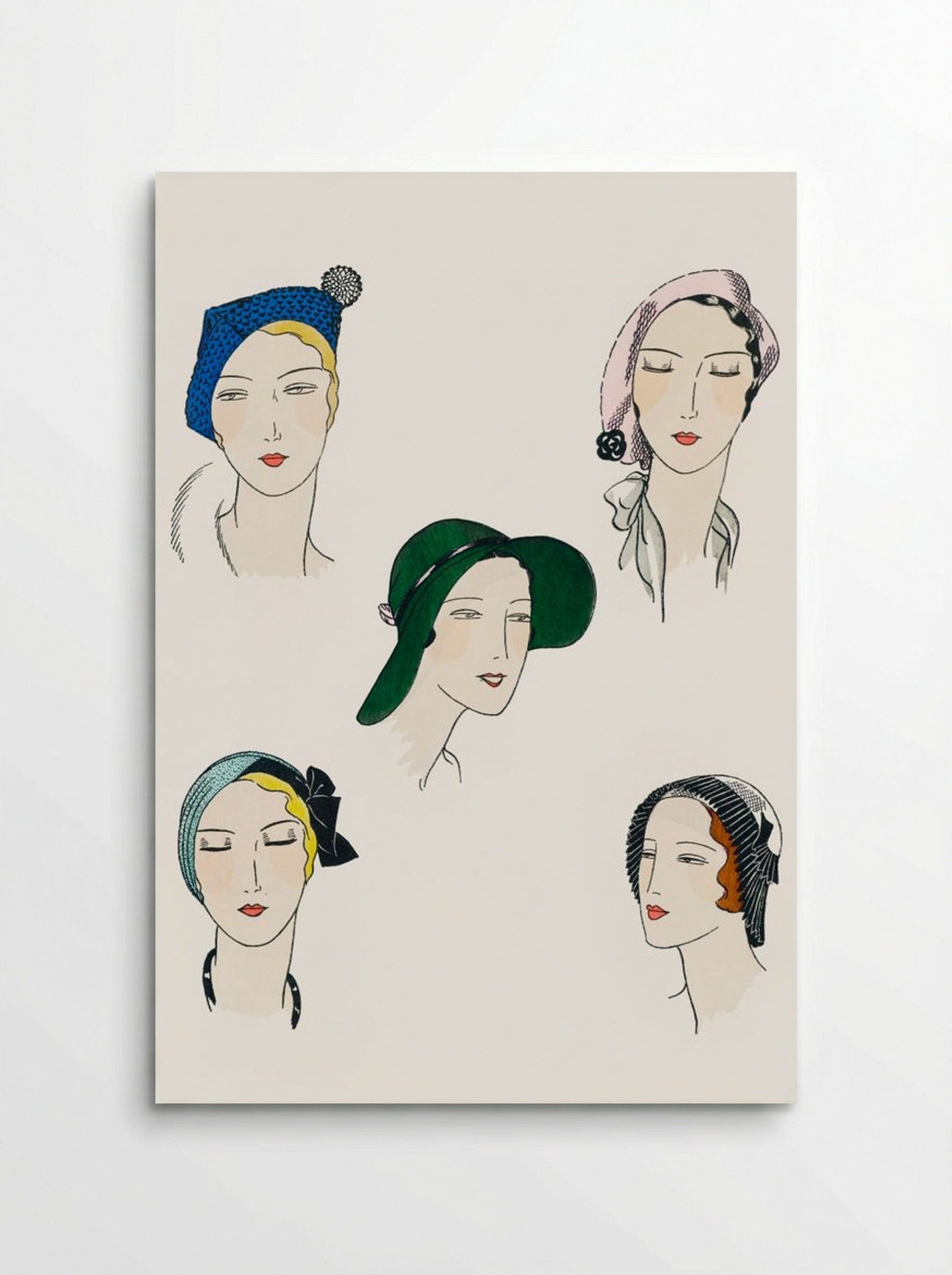 The Pretty Seasonal Hats - Fine Art Print - Poster