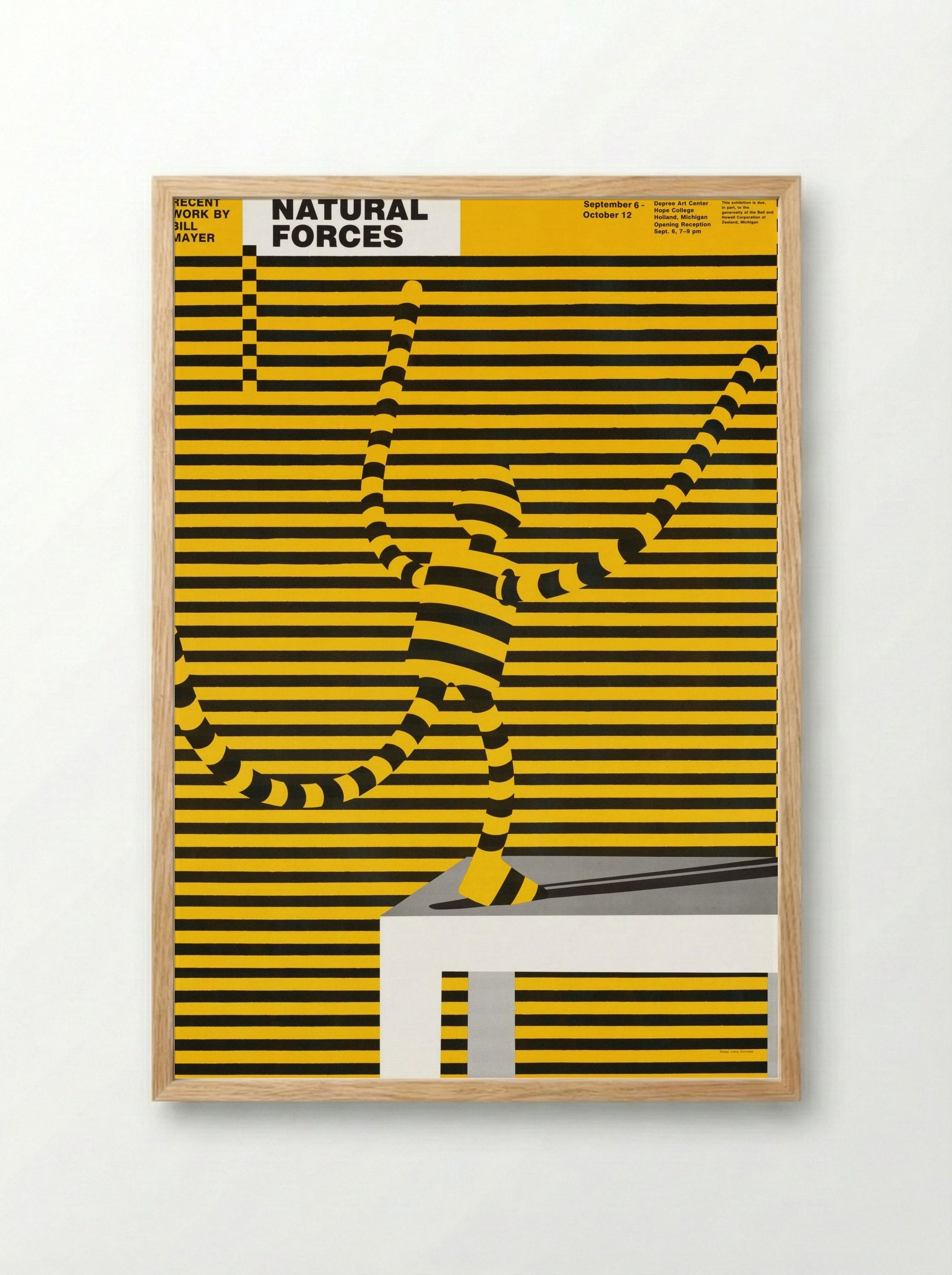 Natural Forces: Recent Work by Bill Mayer (Poster) - Lanny Sommese - Framed Print Wood