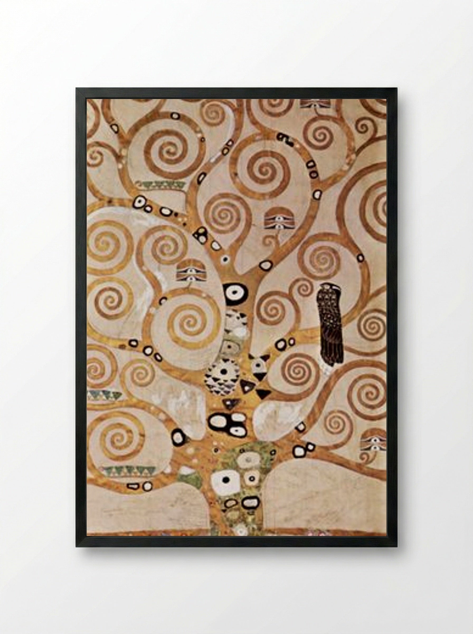 The Tree of Life - Gustav Klimt - Framed Print Black