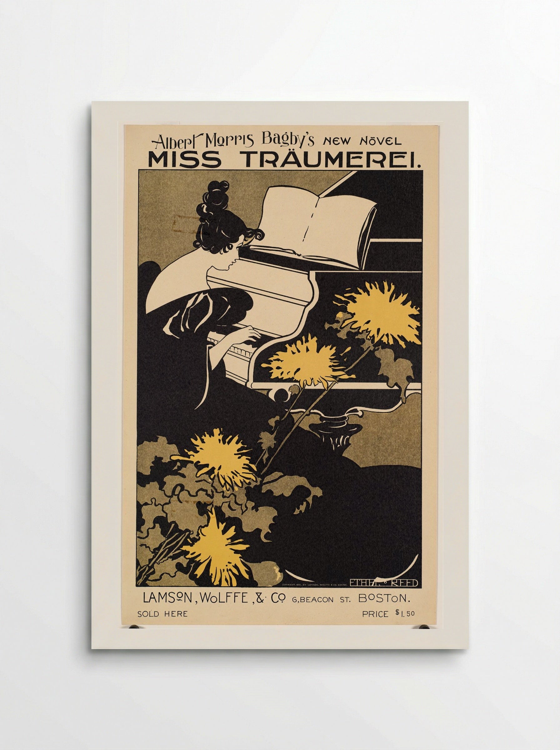 Miss Traumerei (Poster for Albert Morris Bagby's Novel) - Ethel Reed - Poster