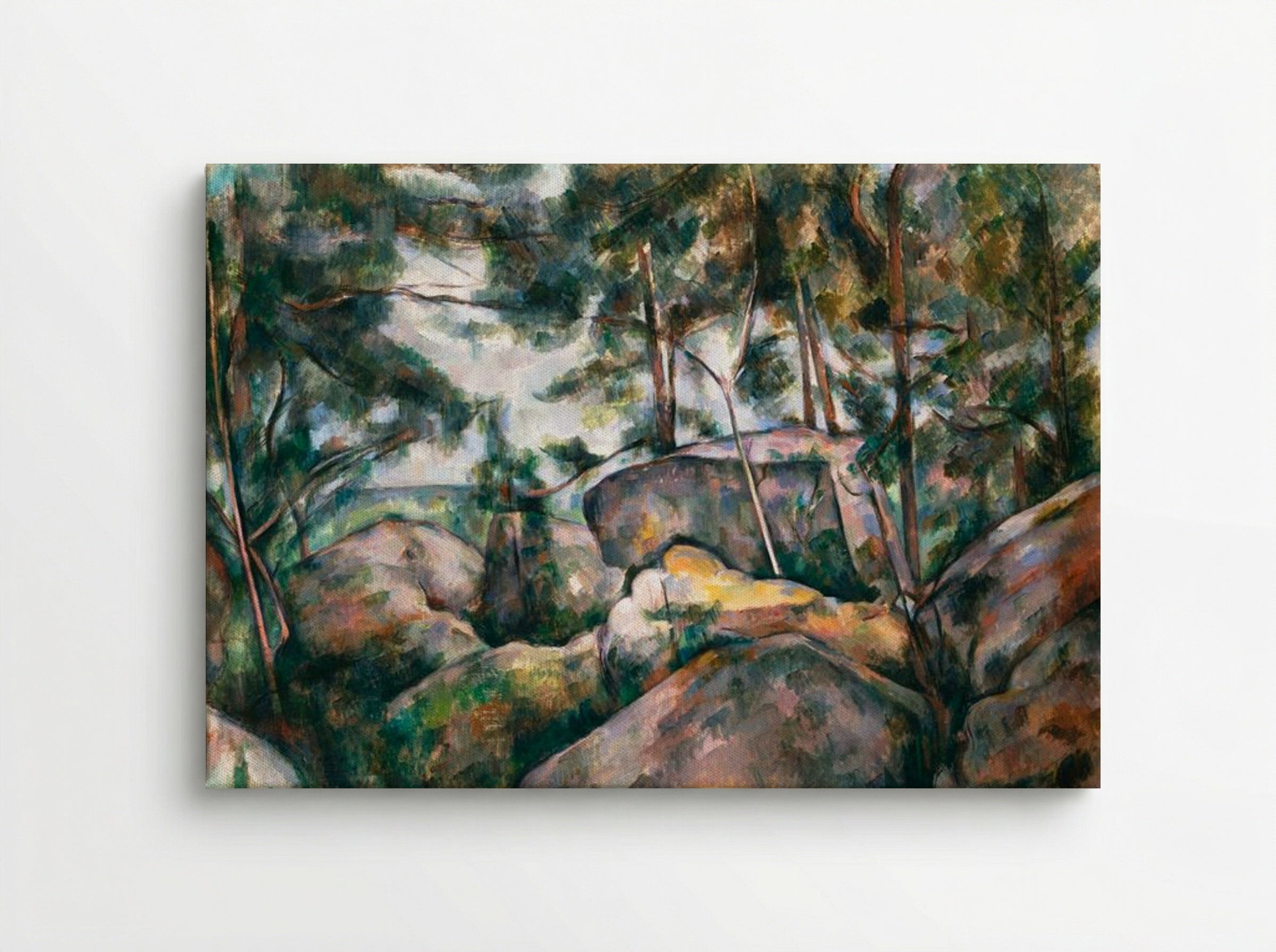 Rocks in the Forest - Paul Cézanne - Canvas