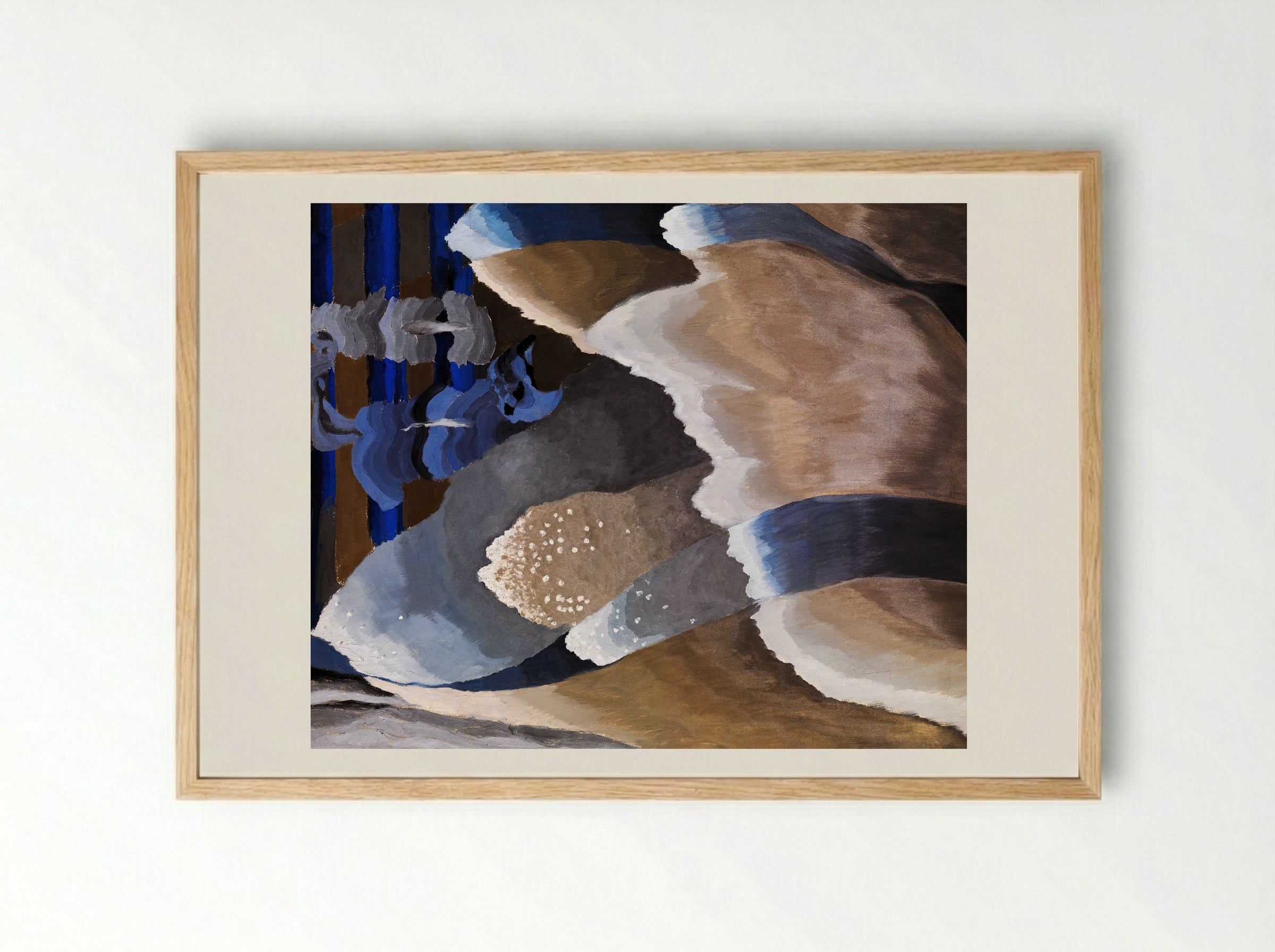 Reaching Waves - Arthur Dove - Framed Print Wood