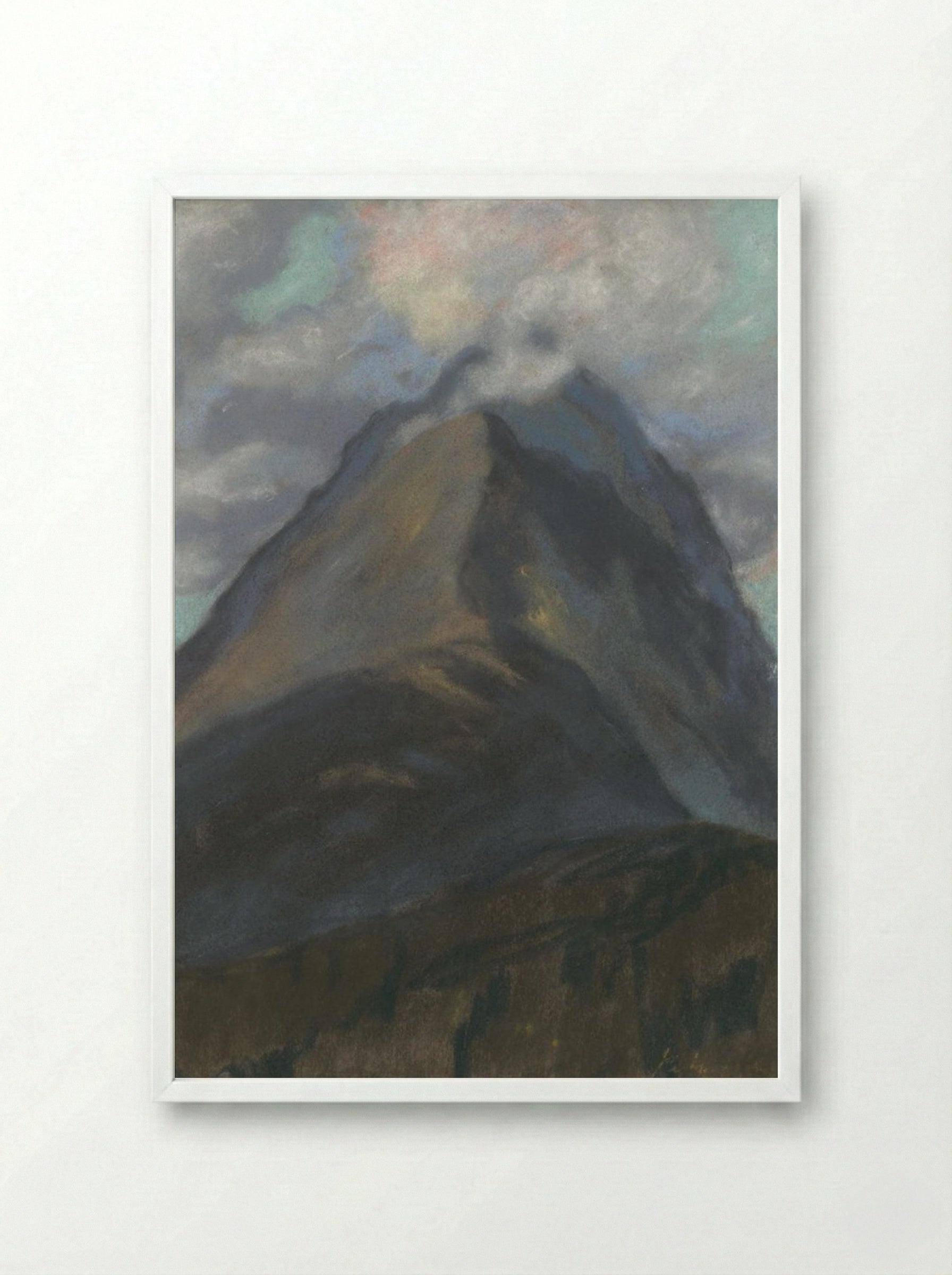 Spring Landscape - Zolo Palugyay - Framed Print White