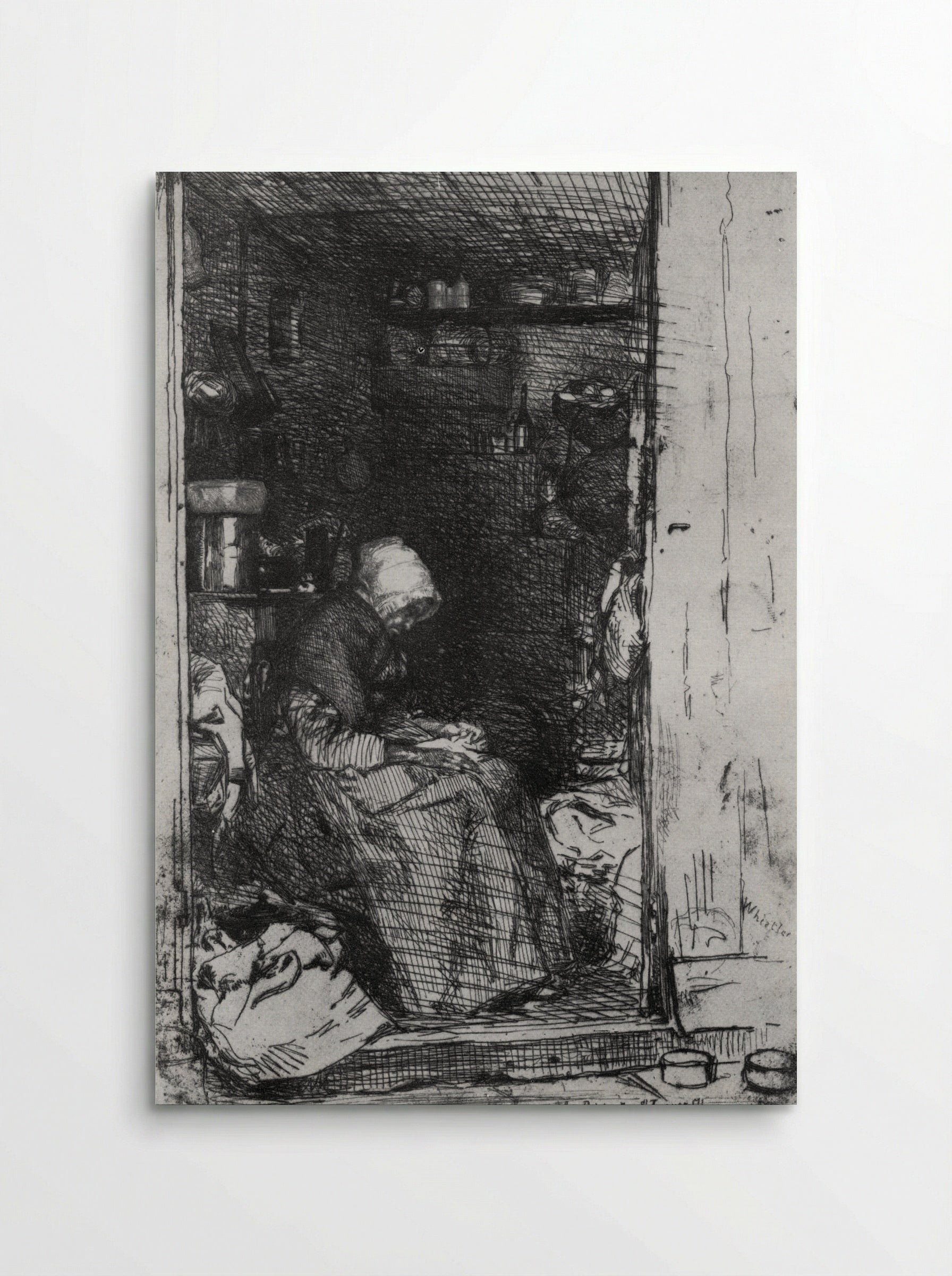 Old Woman with Rags - James McNeill Whistler - Poster